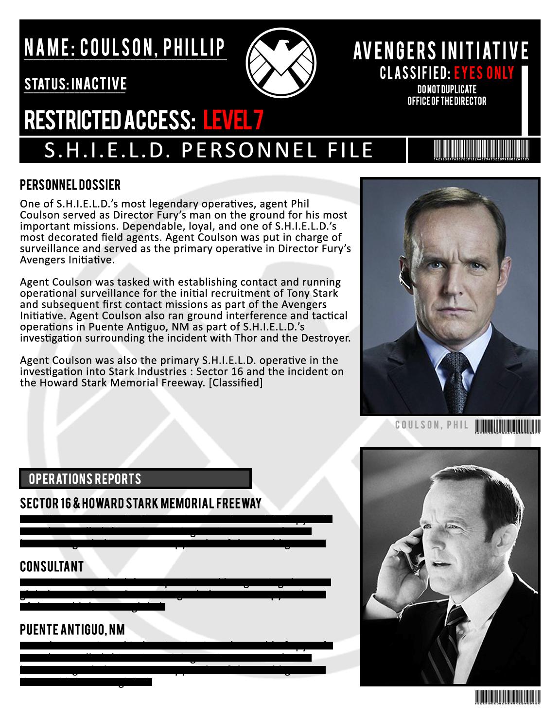 ToyLab: Phil Coulson- Bio, News and Speculation