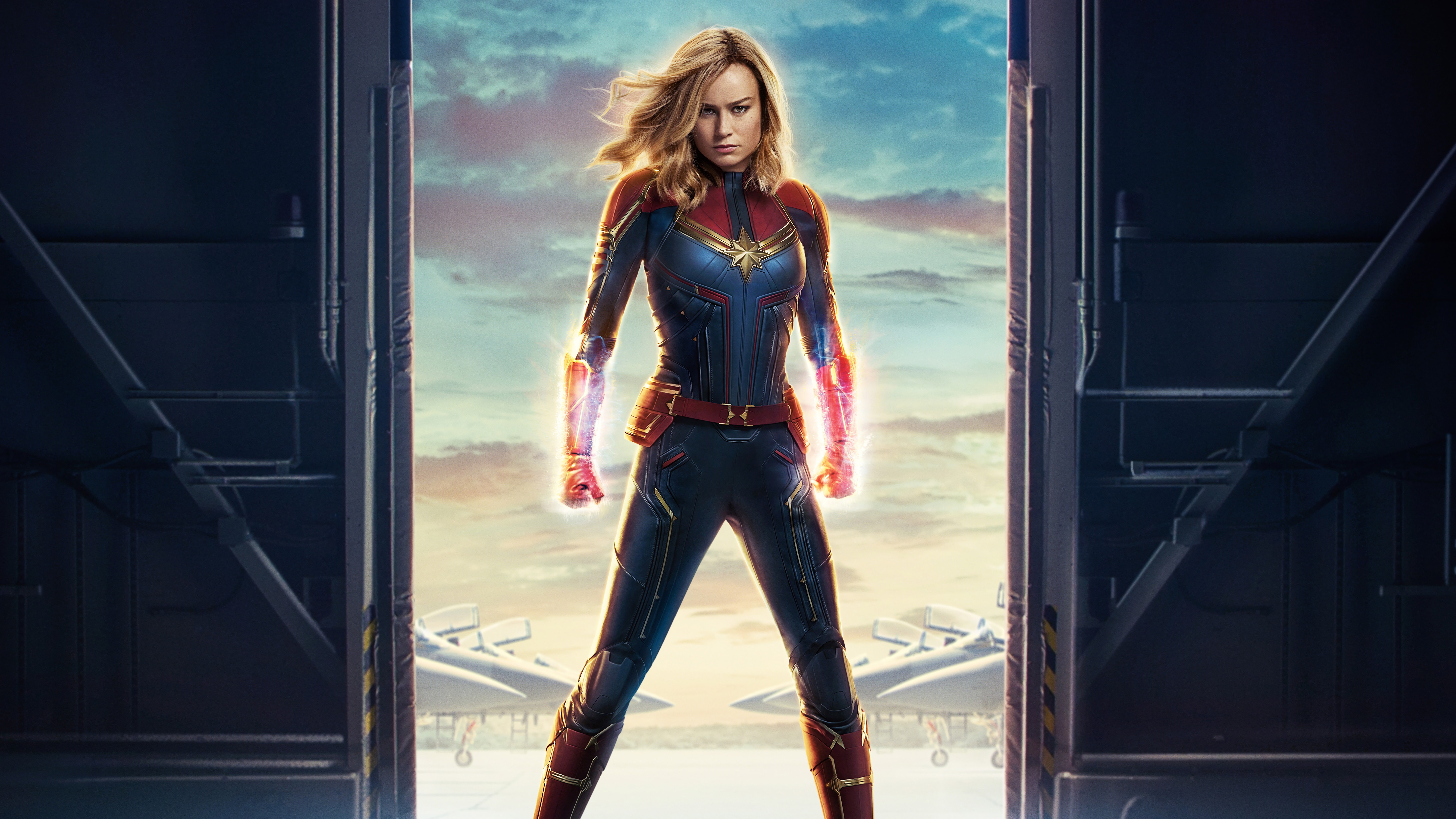Wallpaper 4k Captain Marvel Carol Danvers Brie Larson Movie 2019 8K Wallpaper 4k Wallpaper