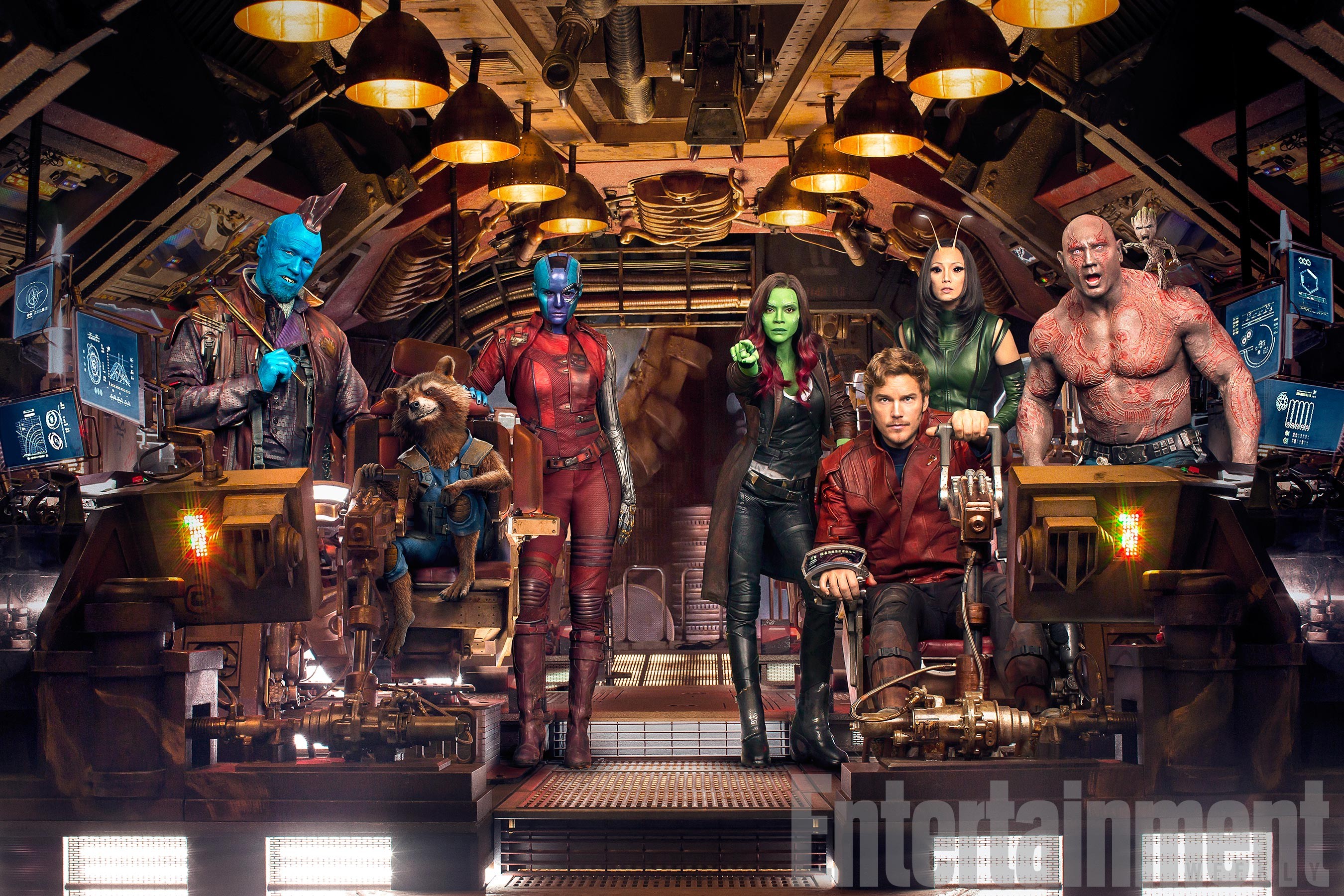 Wallpaper, Guardians of the Galaxy Vol 2, Star Lord, Gamora, Rocket Raccoon, Groot, Yondu, mantis, Marvel Cinematic Universe, nebula, Guardians of the Galaxy 2700x1800