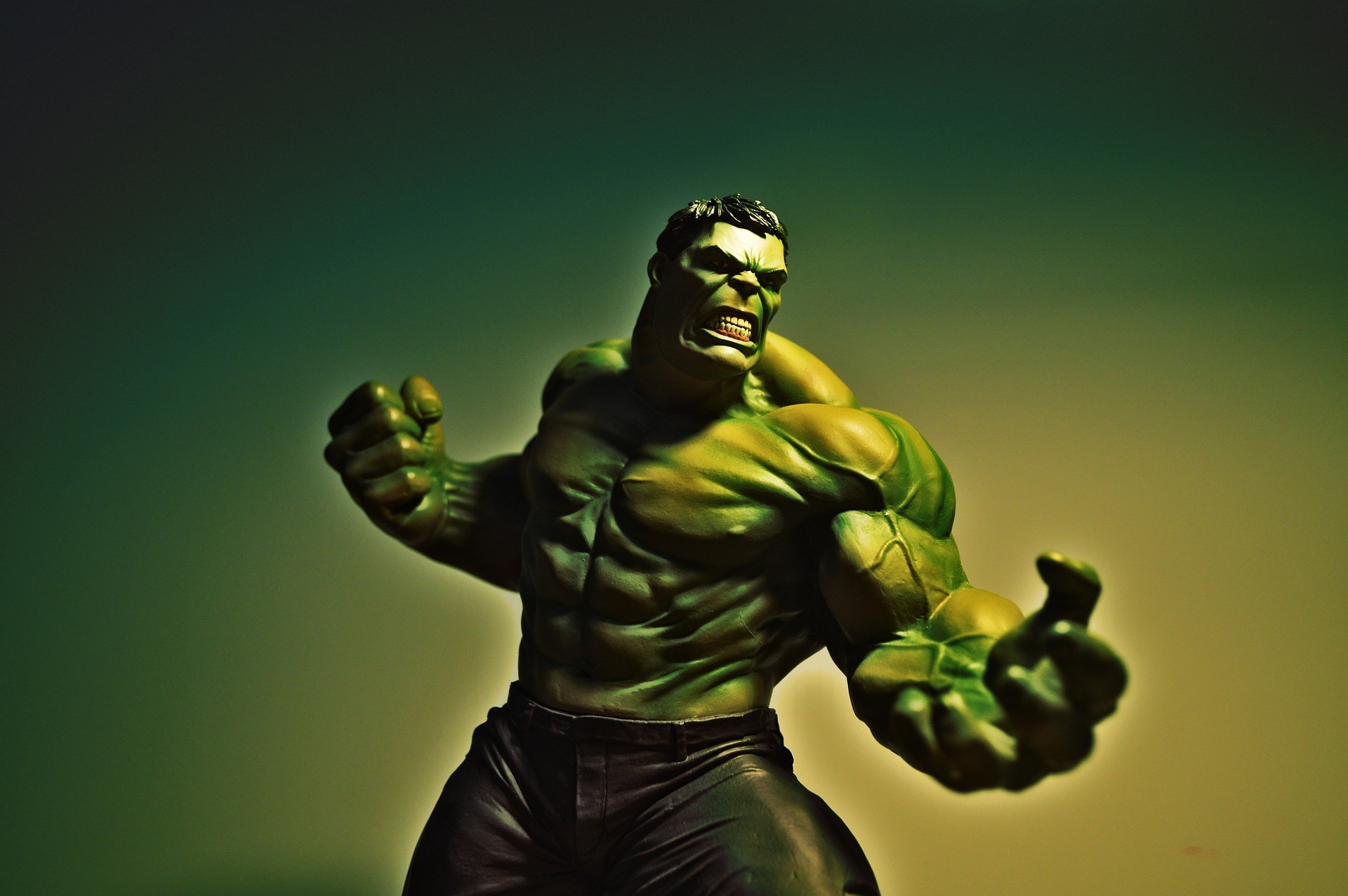 Marvel Cinematic Universe, Hulk (film), simple background, Hulk, green. Mocah HD Wallpaper