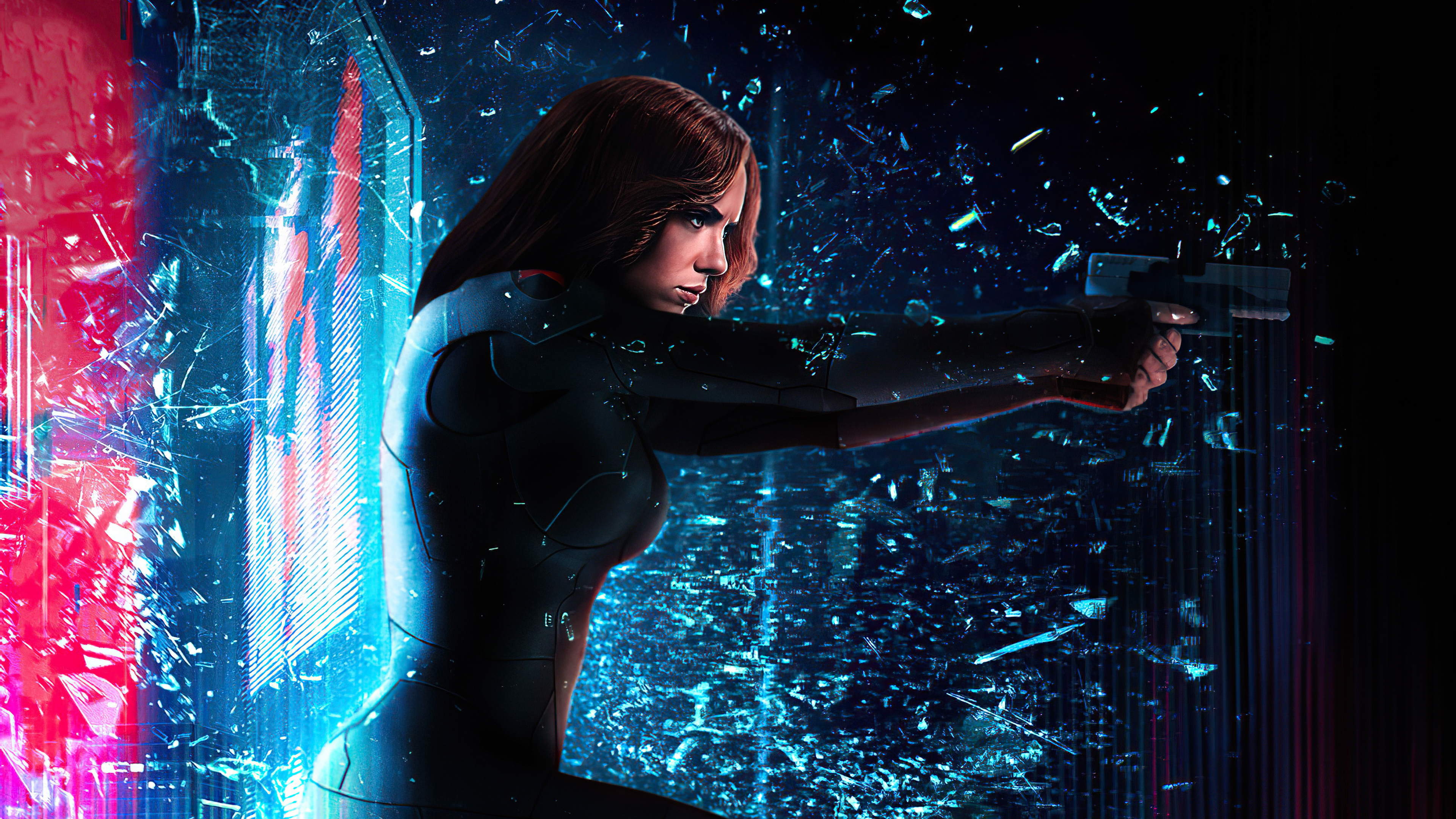 Marvel Comics Marvel Cinematic Universe Black Widow Mizuri AU Wallpaper:3840x2160