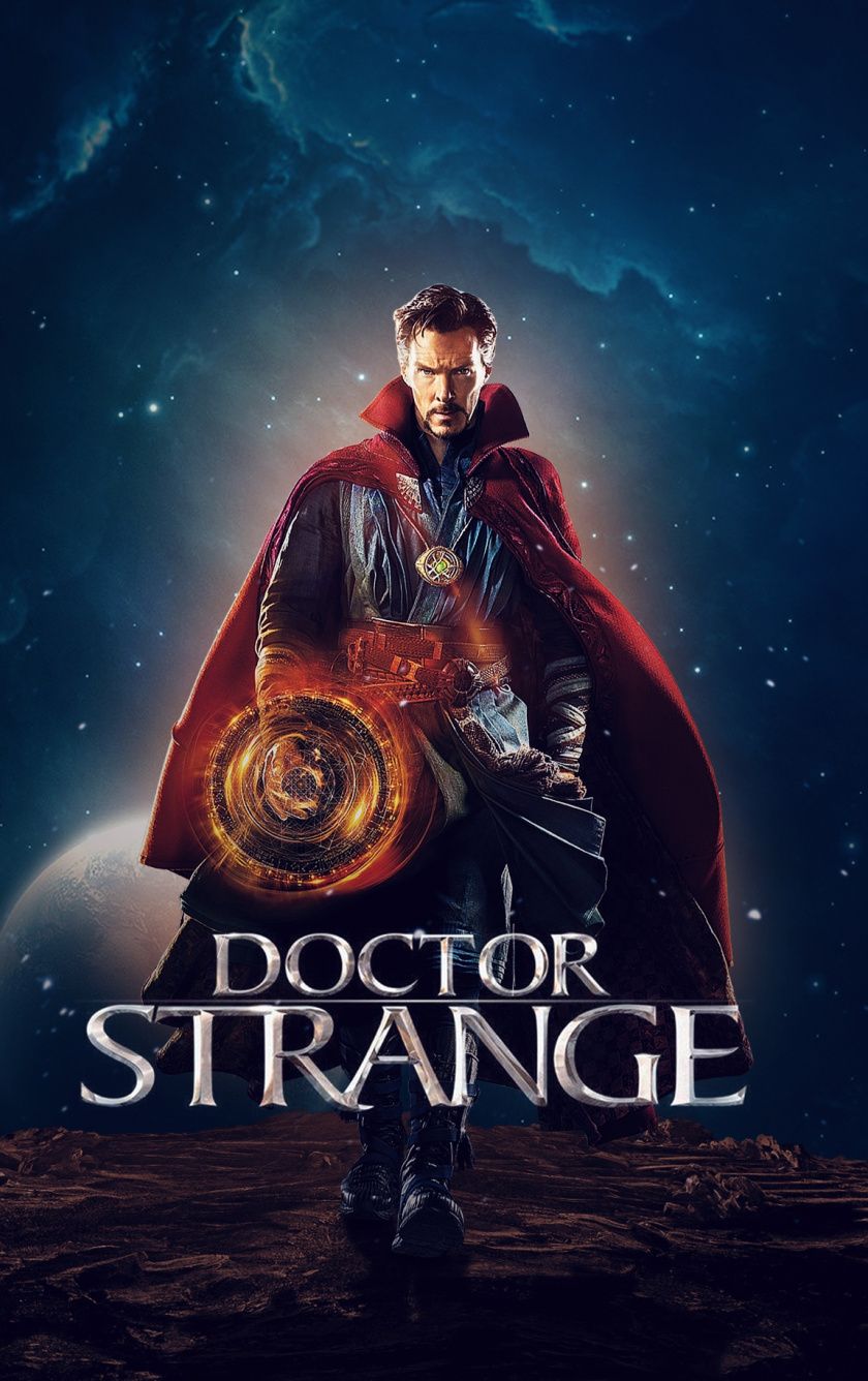 Download Doctor Strange, Benedict Cumberbatch, marvel, movie, artwork wallpaper, 840x1336, iPhone 5, iPhone 5S, iPhone 5C, iPod Touch