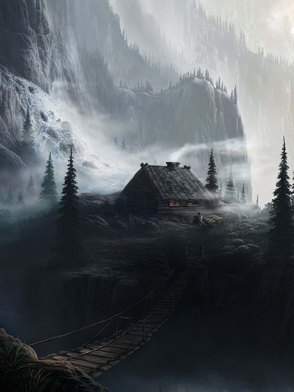 Log Cabin Mobile Wallpaper