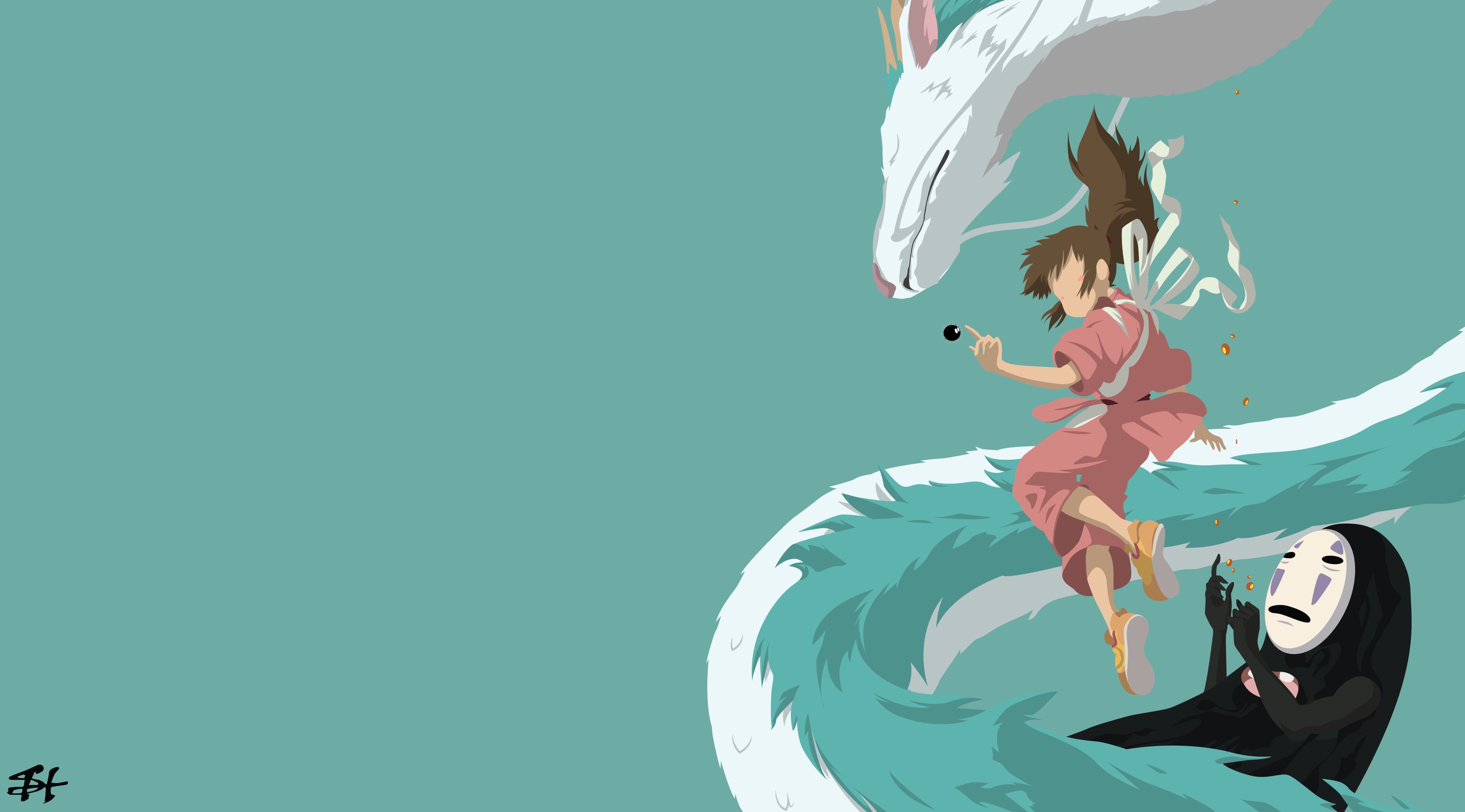 Spirited Away Minimalist Wallpaper Free Spirited Away Minimalist Background