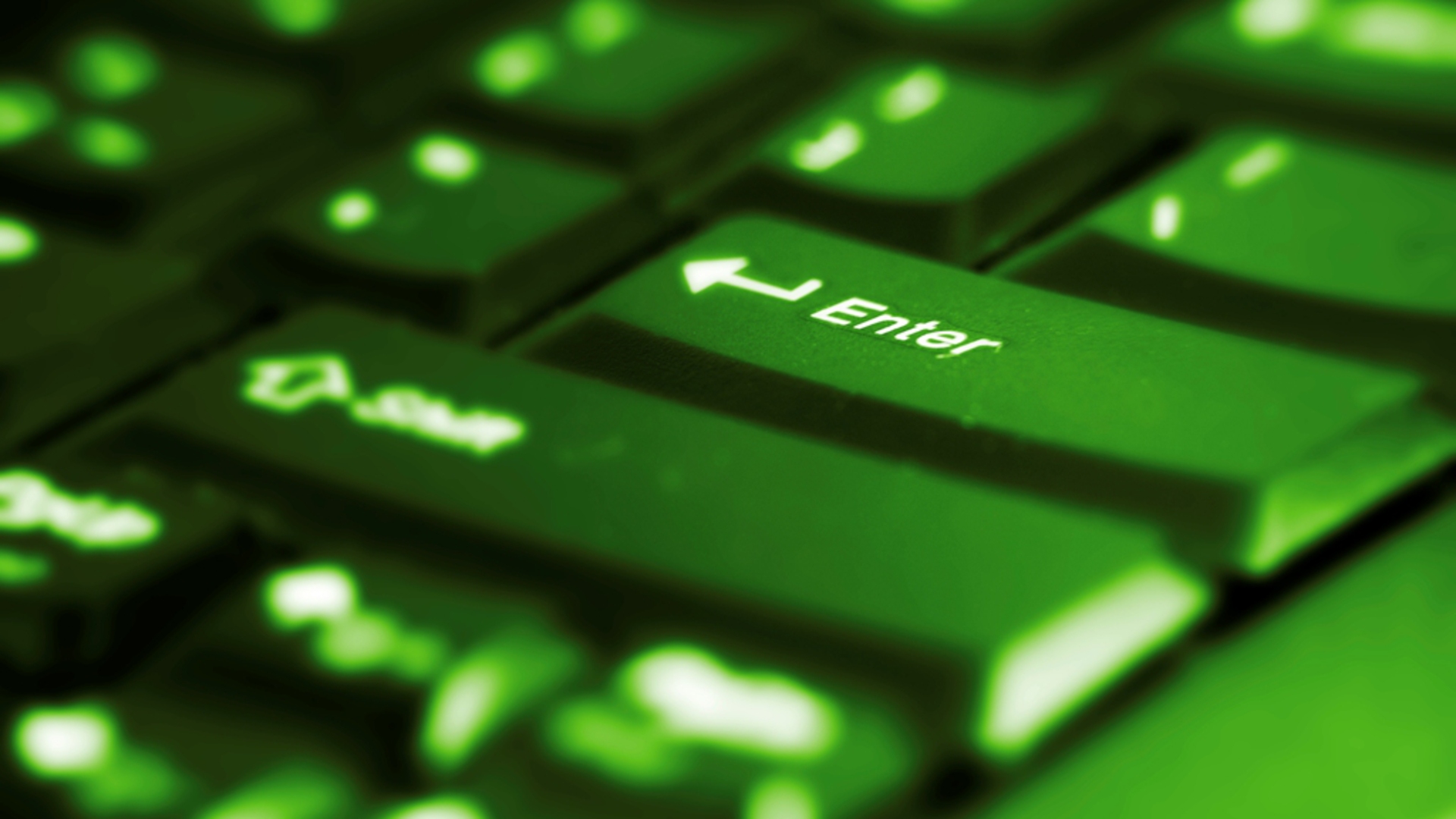 Keyboard Computer Wallpaper Green HD