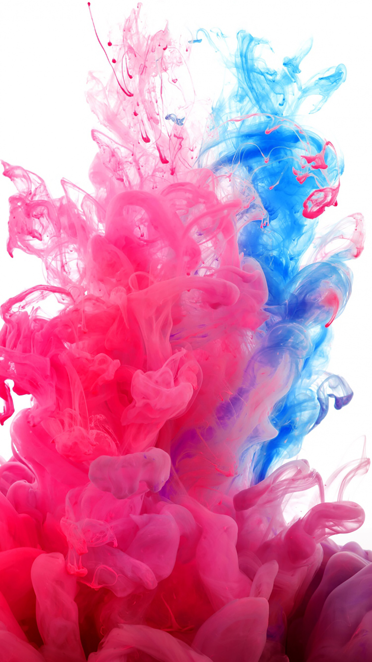 Ink, Pink And Blue Wallpaper for iPhone Pro Max, X, 6