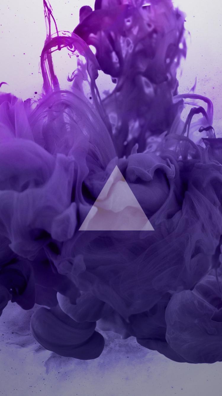 16++ Purple Ink iPhone Wallpaper
