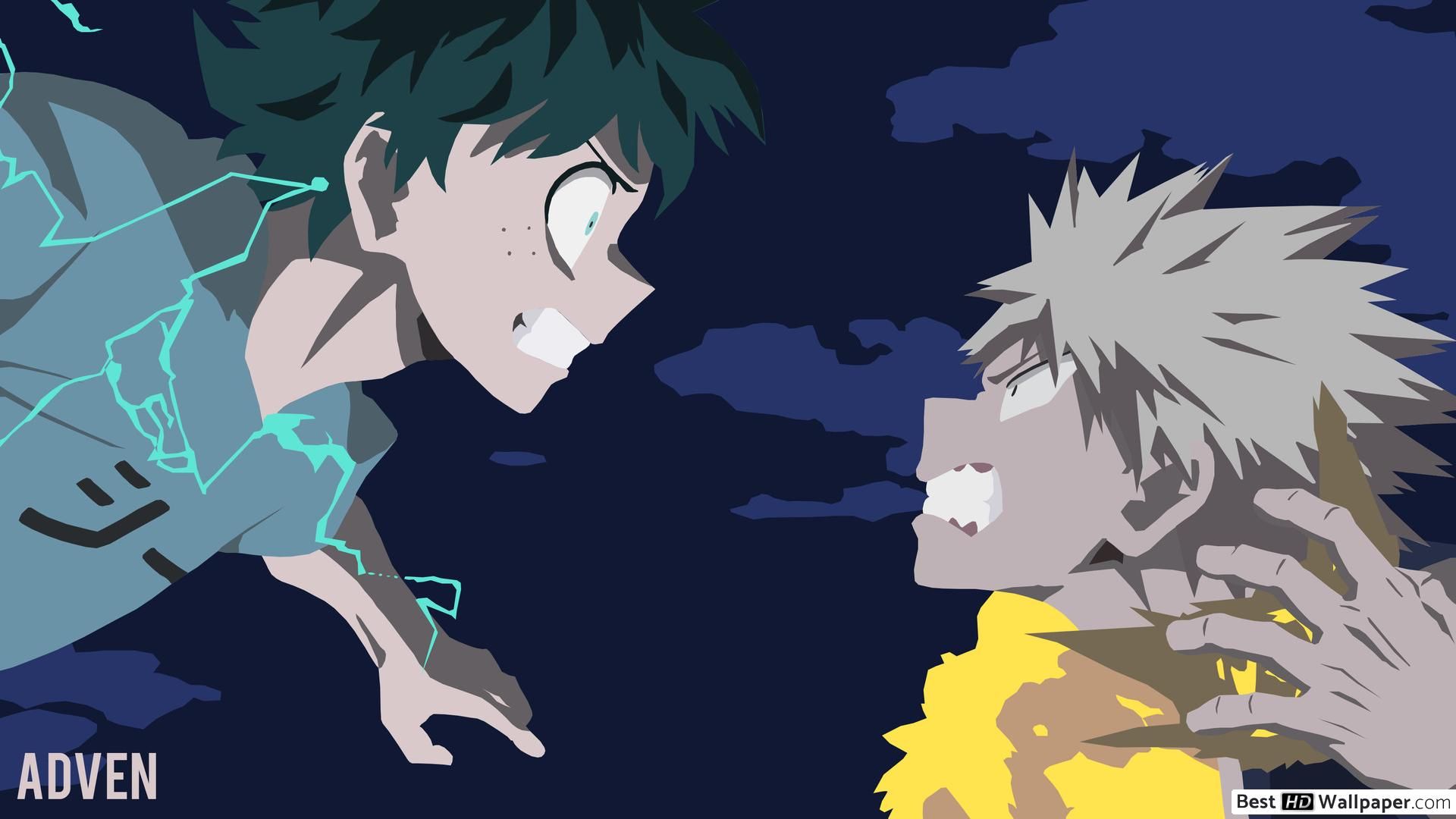 Deku vs Bakugo Wallpaper
