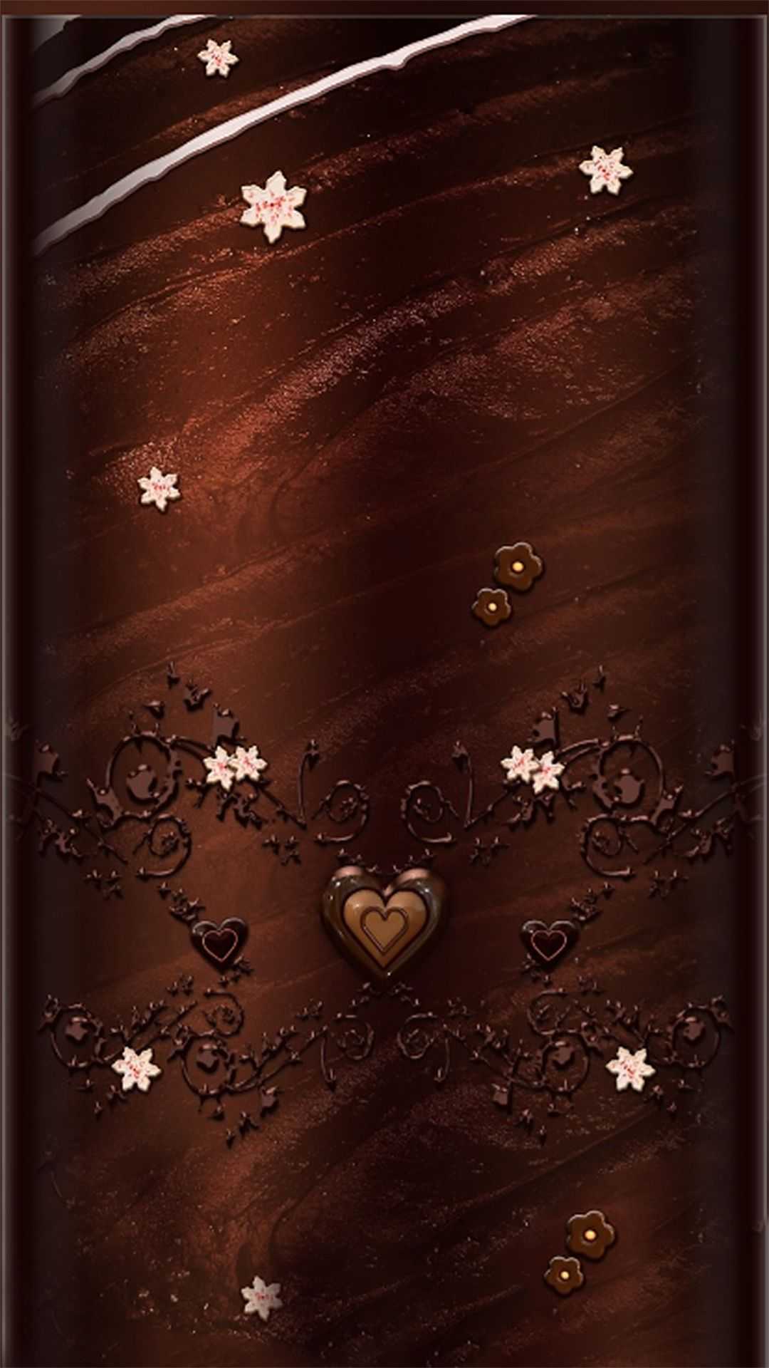 Aesthetic Brown Heart Wallpaper Free HD Wallpaper