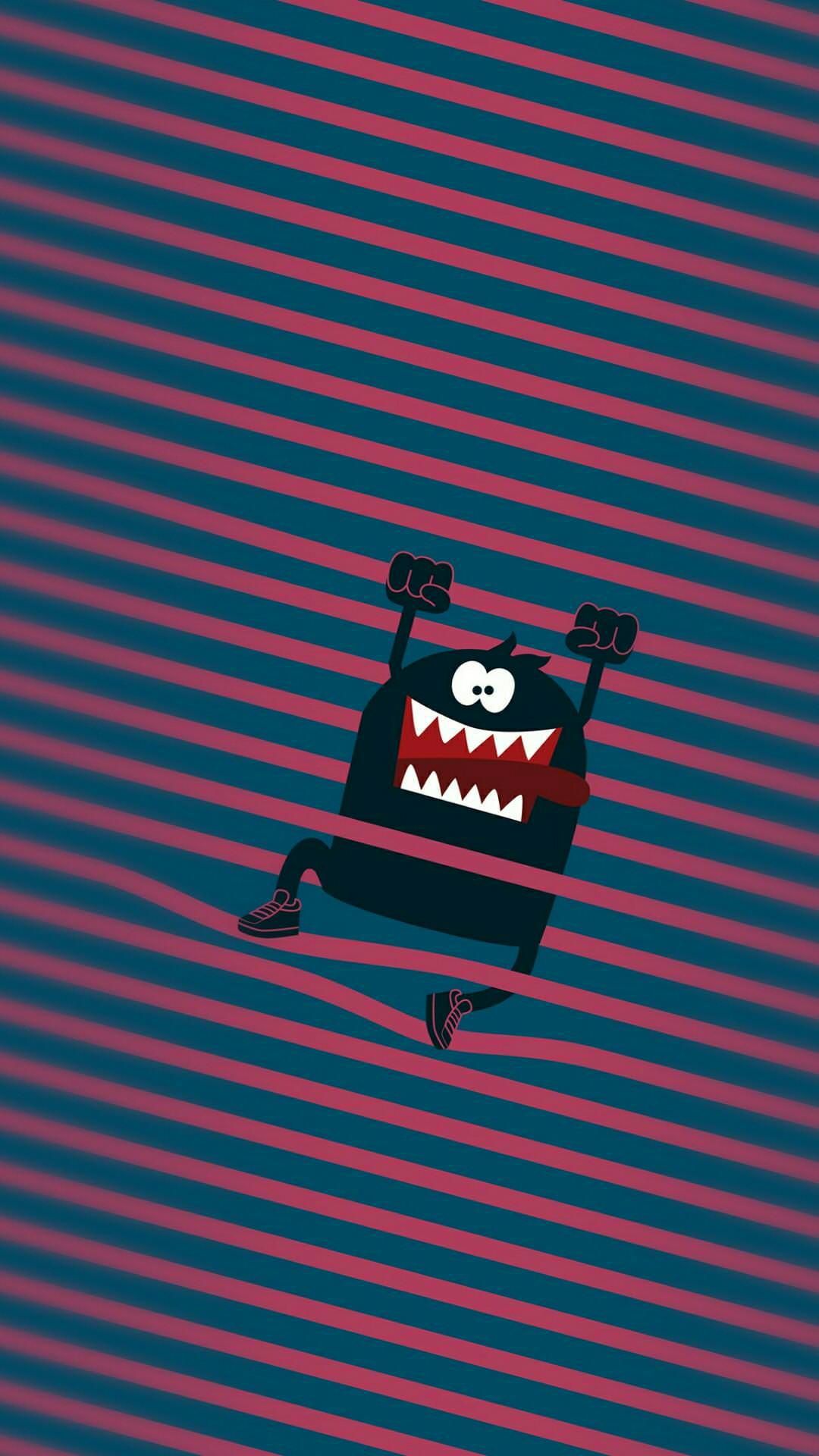Cute Monster HD iPhone Wallpaper
