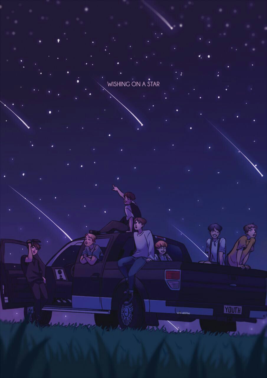 BTS Fan Art Desktop Wallpaper