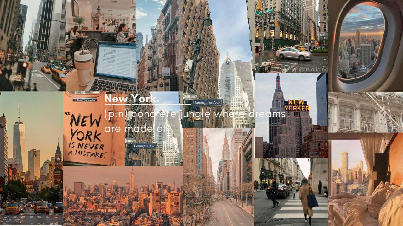 new york wallpaper. New york wallpaper, Laptop wallpaper desktop wallpaper, Aesthetic desktop wallpaper