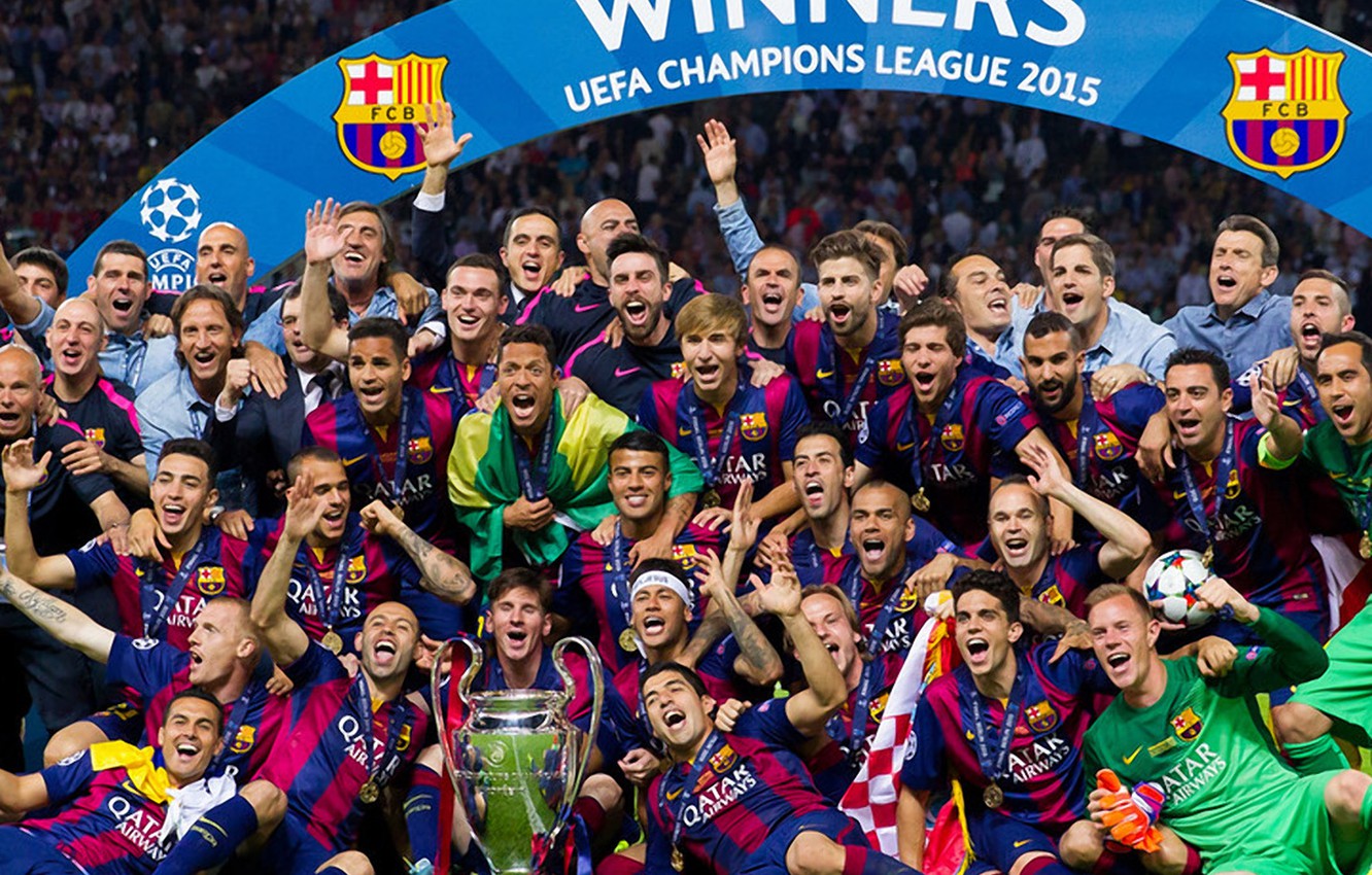 Wallpaper wallpaper, sport, football, FC Barcelona, UEFA Champions League Winners image for desktop, section спорт