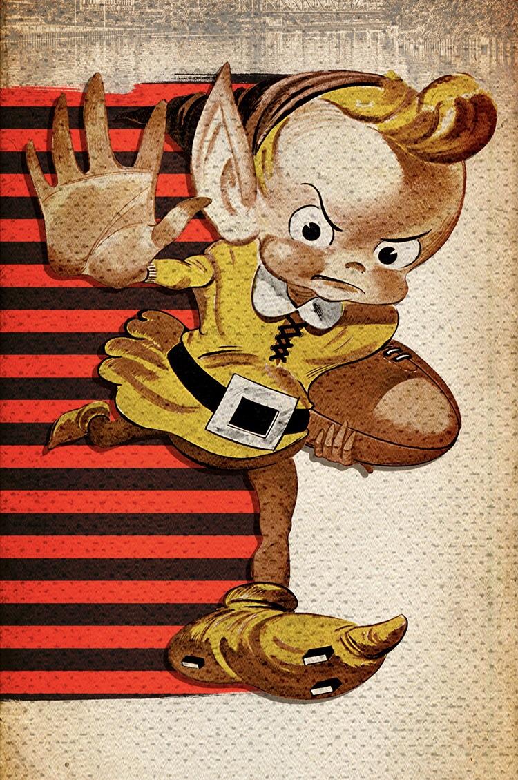 Cropped the Browns app's home screen and it works perfectly as a phone wallpaper: Browns