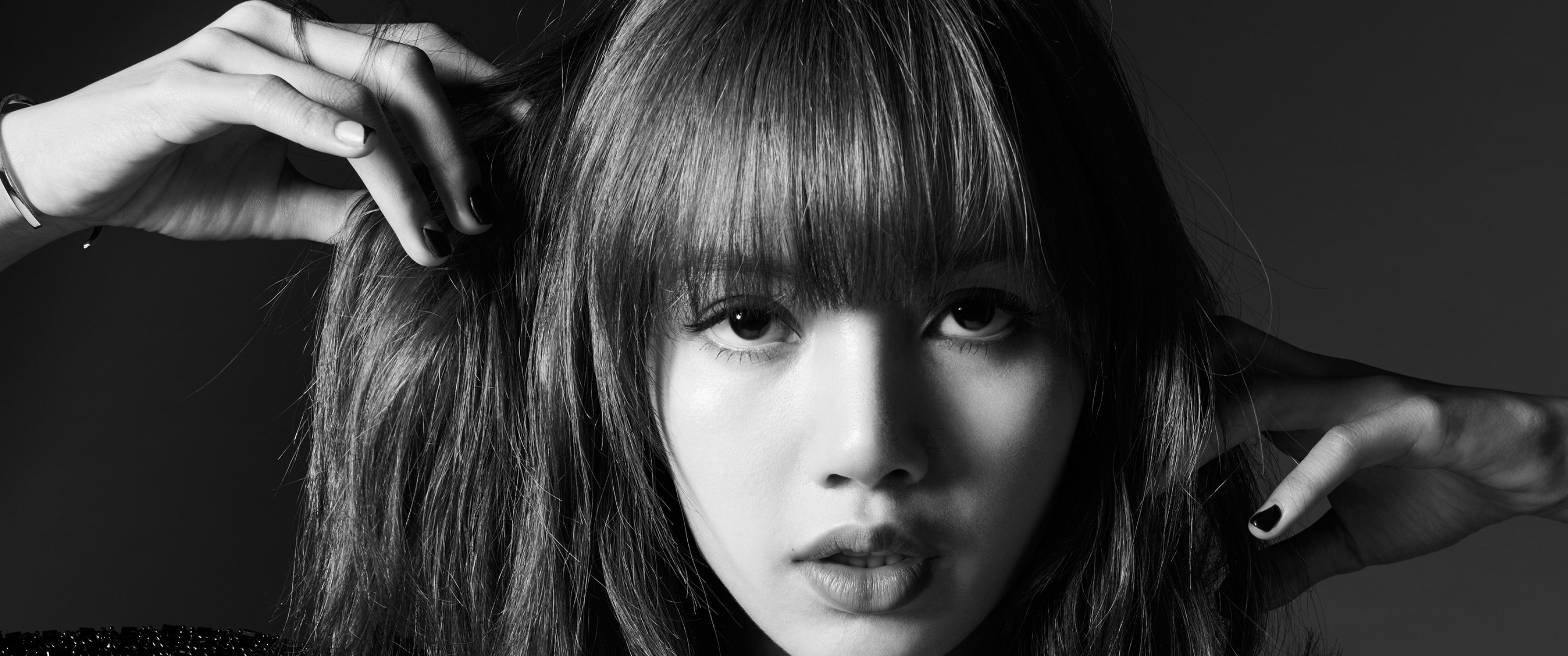 Lisa Wallpaper 4K, Blackpink, Thai Singer, Asian Girl, K Pop Singer, Black Dark