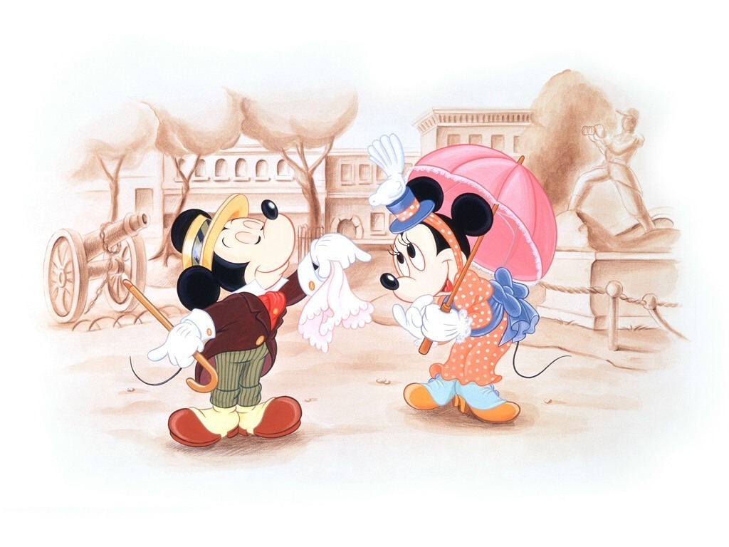 Free download Mickey And Mini Classic Disney Wallpaper 9614315 [1024x768] for your Desktop, Mobile & Tablet. Explore Vintage Disney Wallpaper. Walt Disney Wallpaper, Cool Disney Wallpaper, Vintage Sleeping Beauty Wallpaper