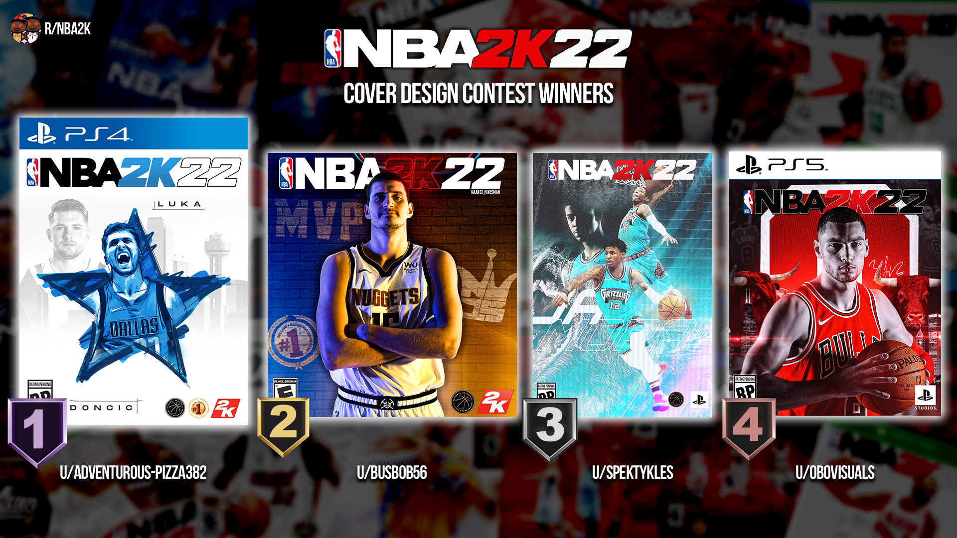 Congratulations to our 2K22 Cover Design Contest winners!: NBA2k