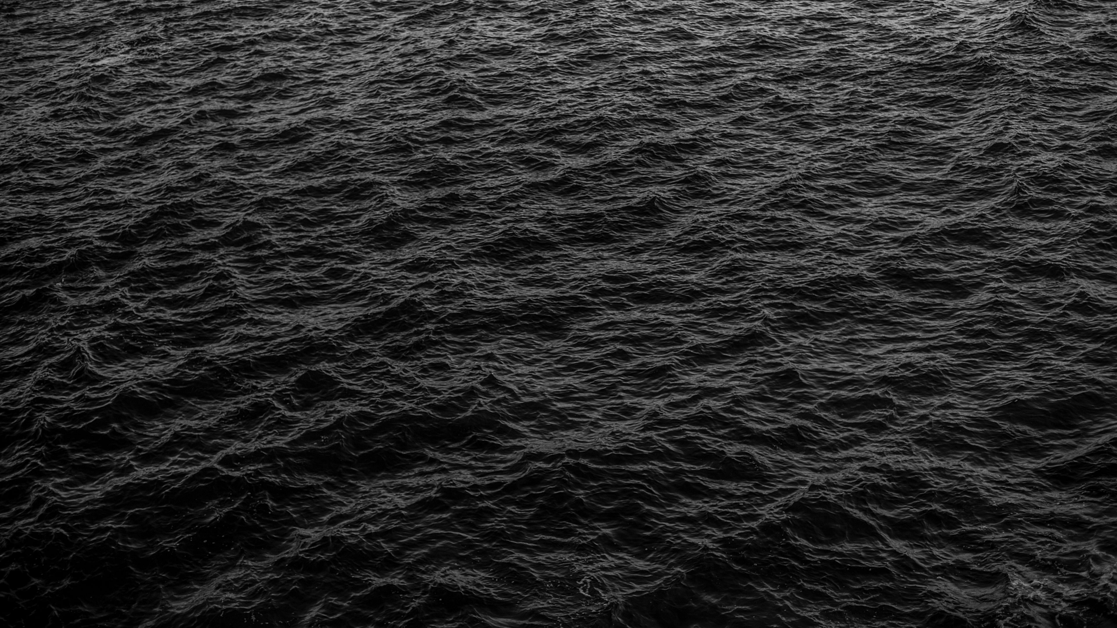 Download wallpapers 3840x2160 sea, waves, black, surface, water 4k uhd 16:9...