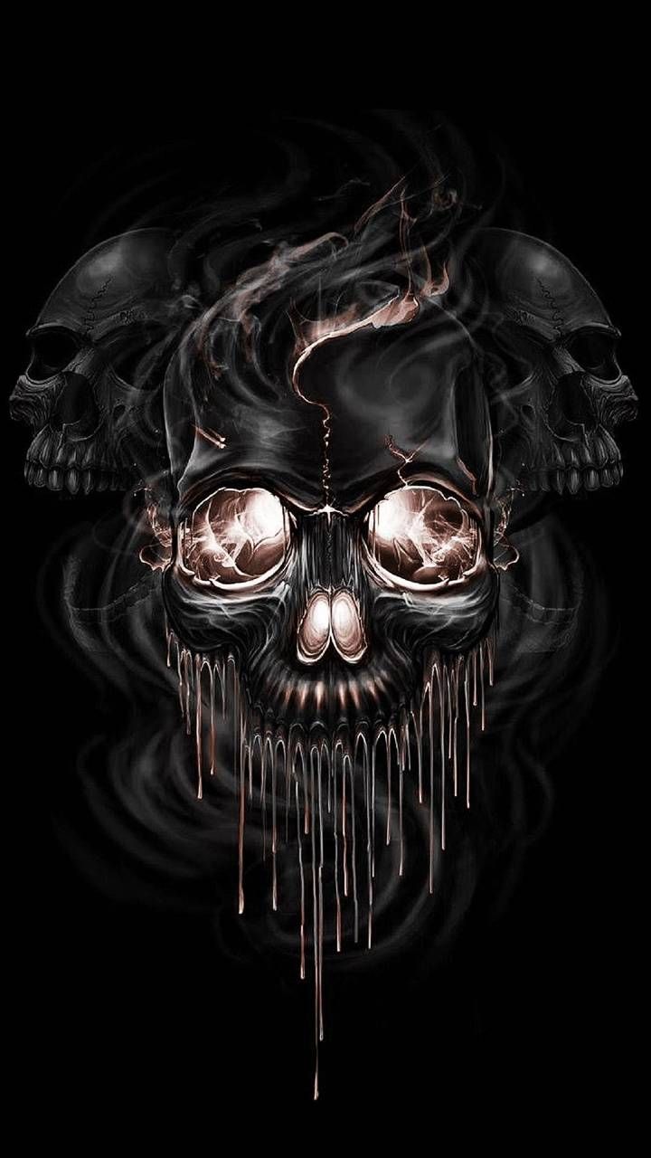 Download Skull wallpaper by _Gothic_Angel now. Browse millions of popular. Skull art drawing, Skull wallpaper iphone, Black skulls wallpaper