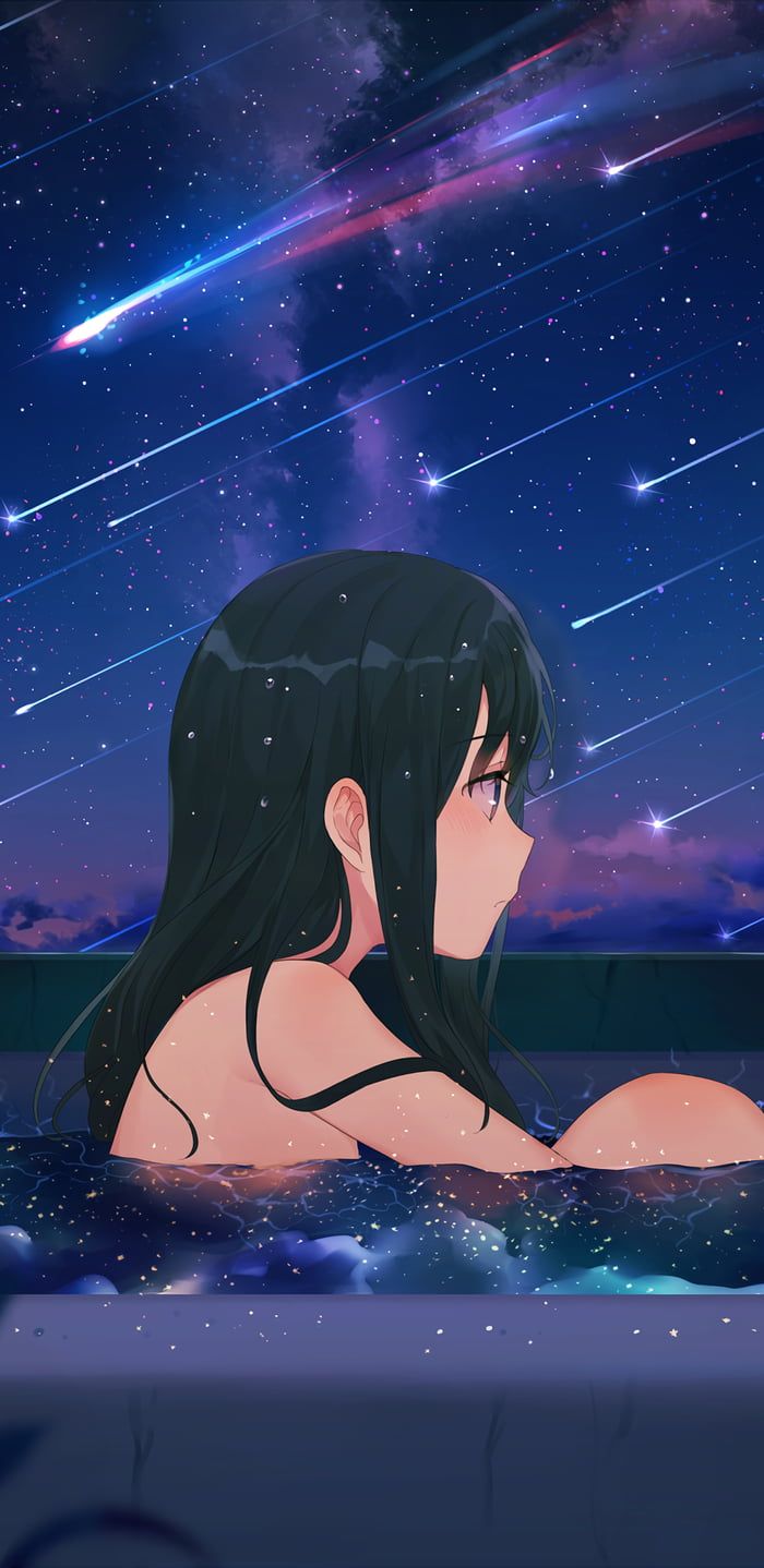 Star Bath 9:18.5 Mobile. Anime wallpaper, Anime scenery wallpaper, Anime art girl