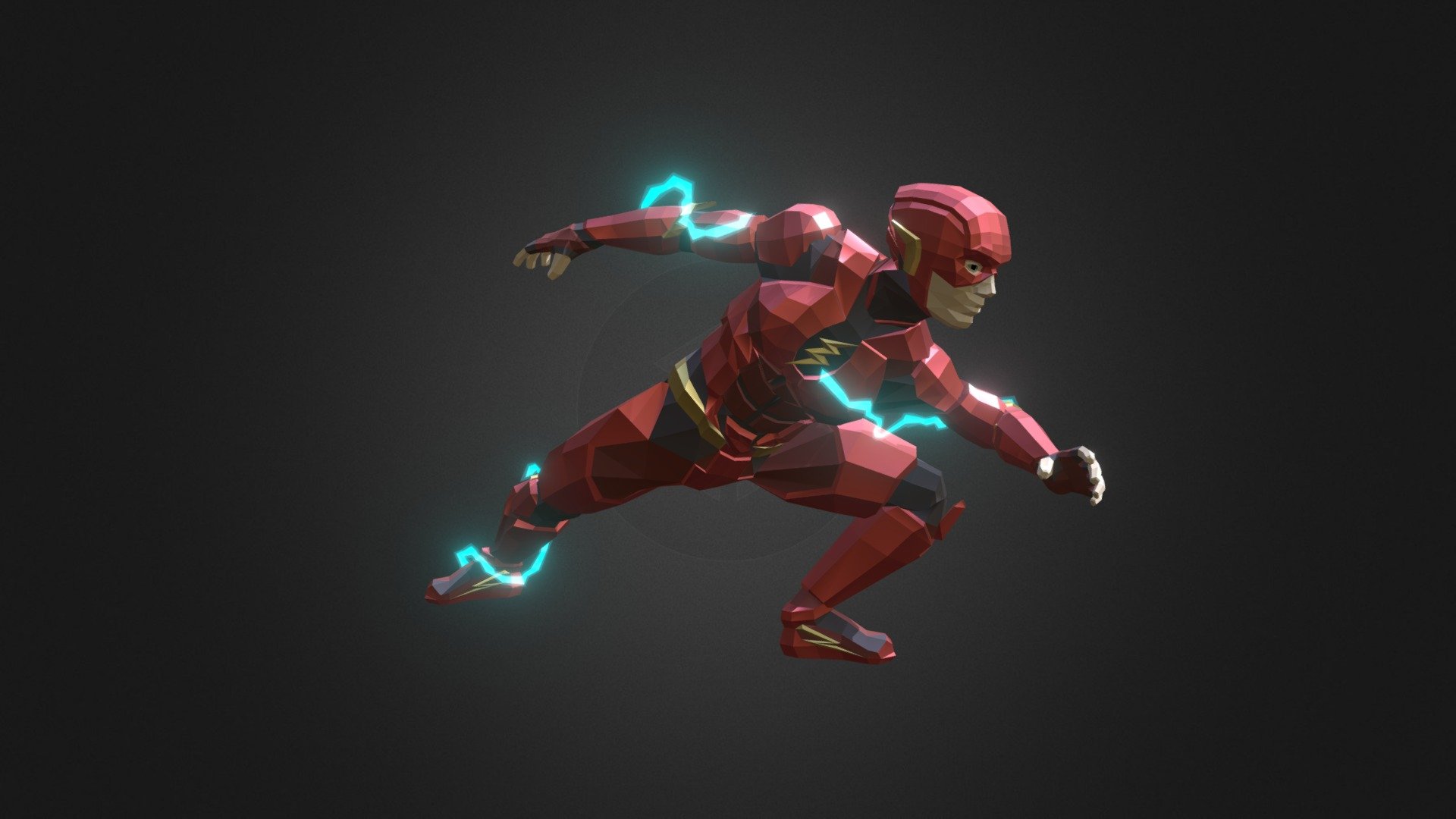 Flash (Ezra Miller) Free 3D model by DavidA3D [593D23f]