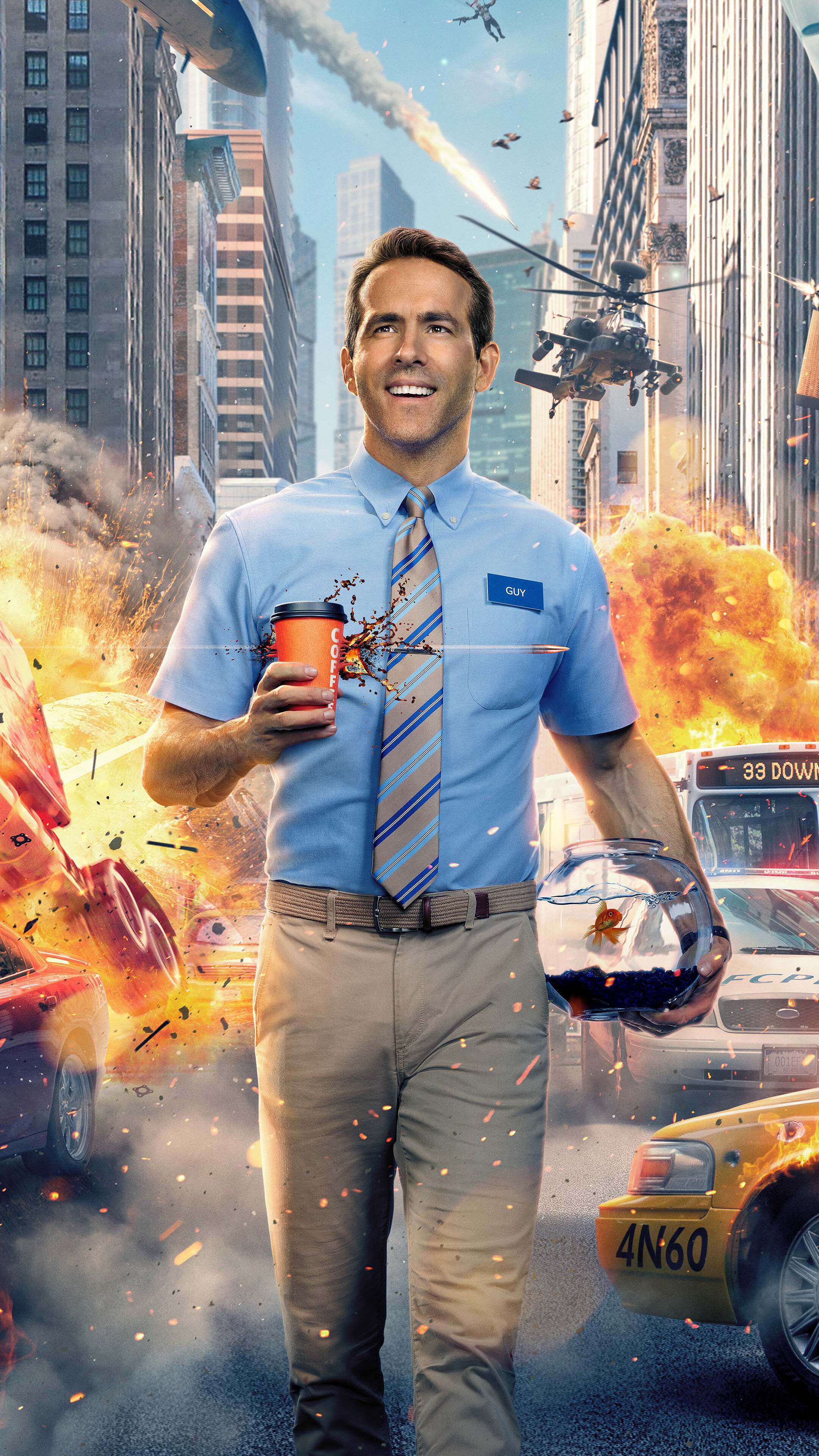 Free download Guy Movie Poster Ryan Reynolds 4K Wallpapers 7623 [2160x3840] for your Desktop, Mobile & Tablet