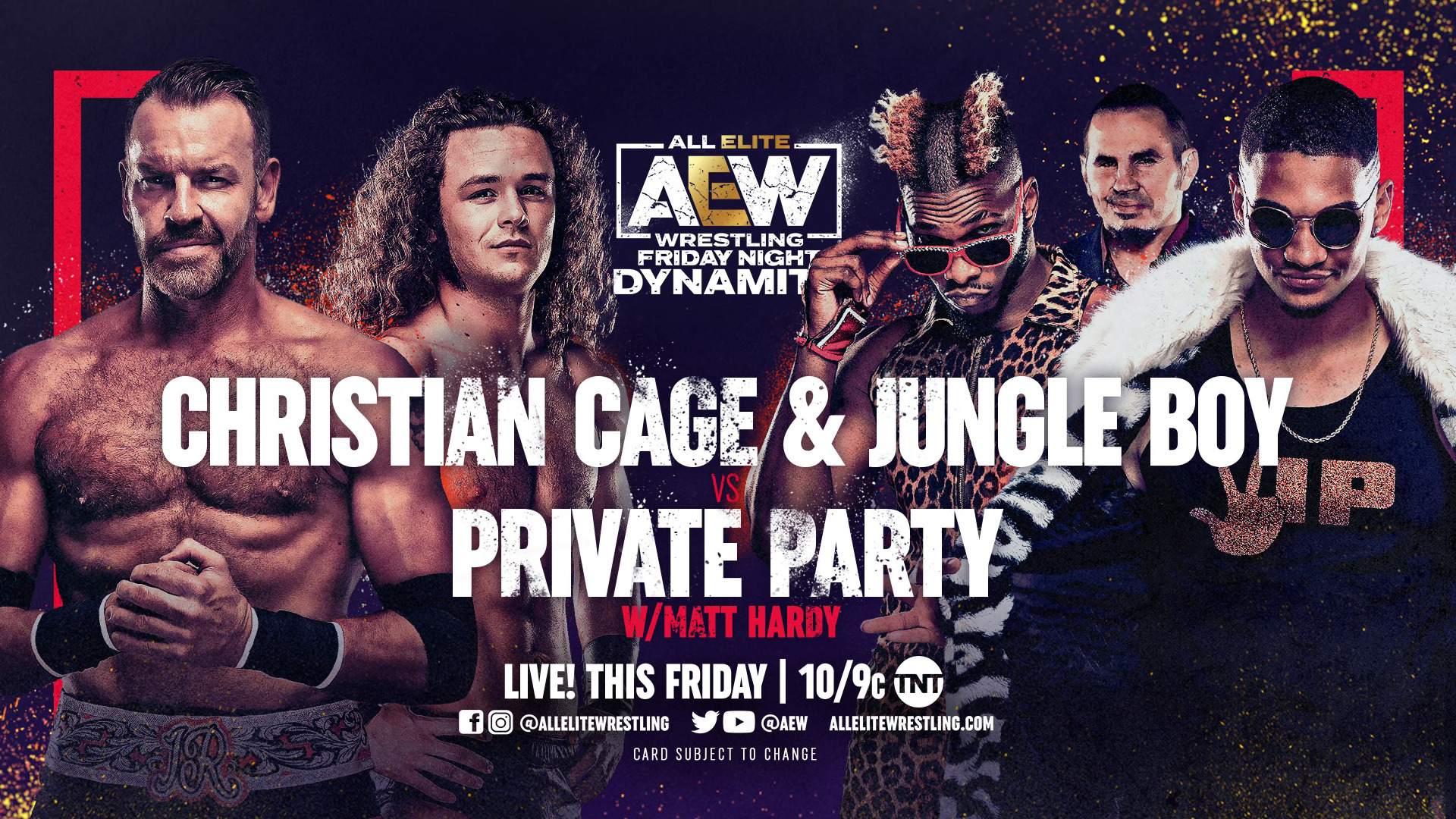 Wrestling Observer - #AEWDynamite results: Jungle Boy & Christian Cage vs. Private Party
