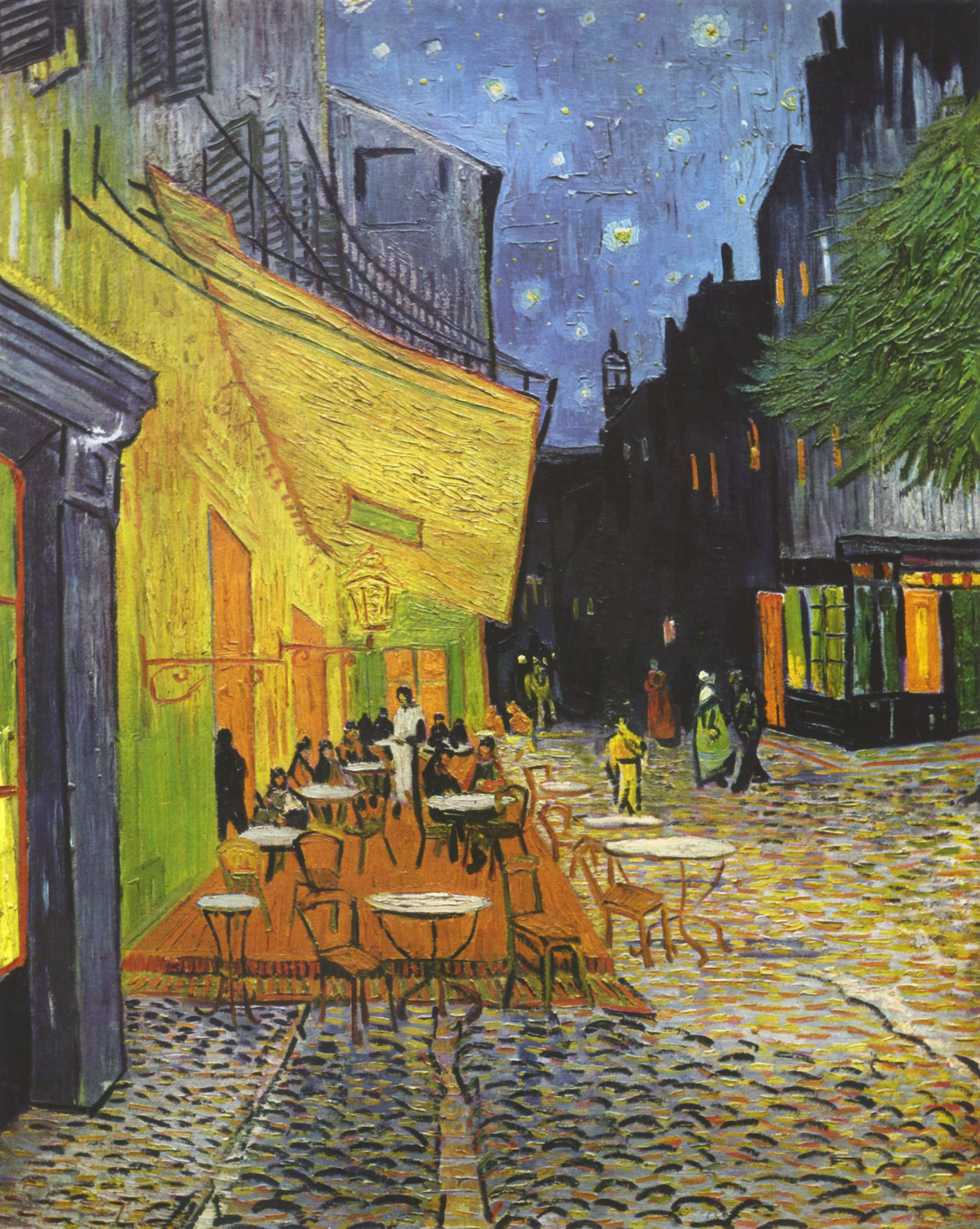 Vincent Willem van Gogh Terrace at Night (Yorck)