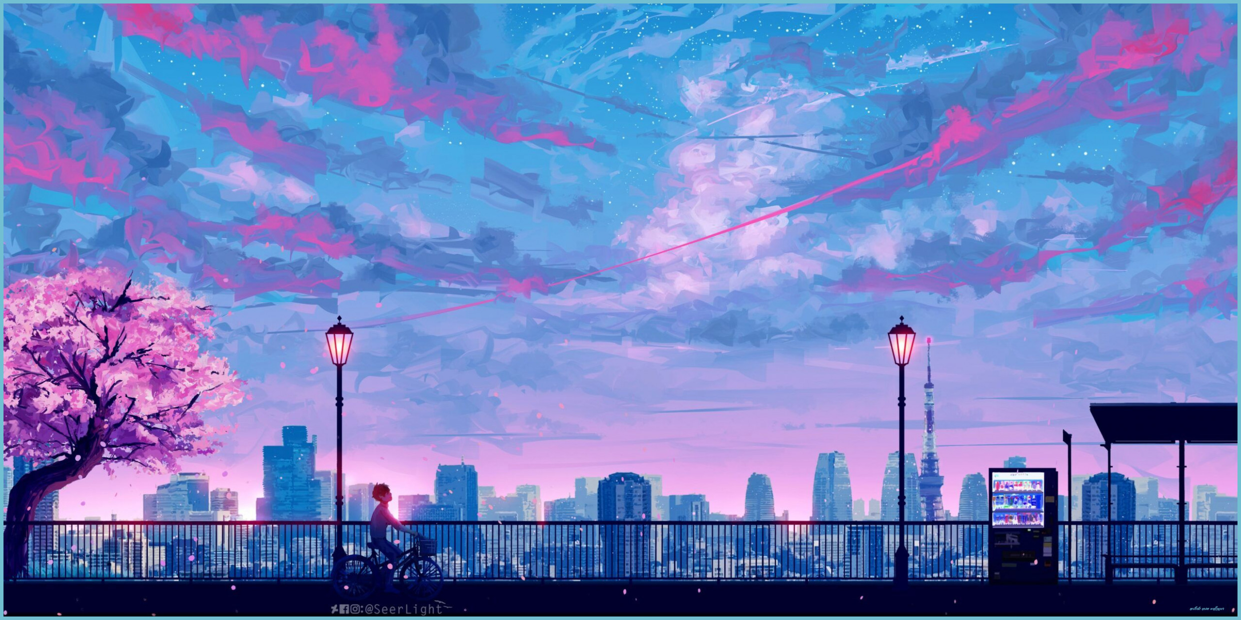 9k Anime Landscape Wallpaper Cityscape Wallpaper, Desktop Anime Wallpaper
