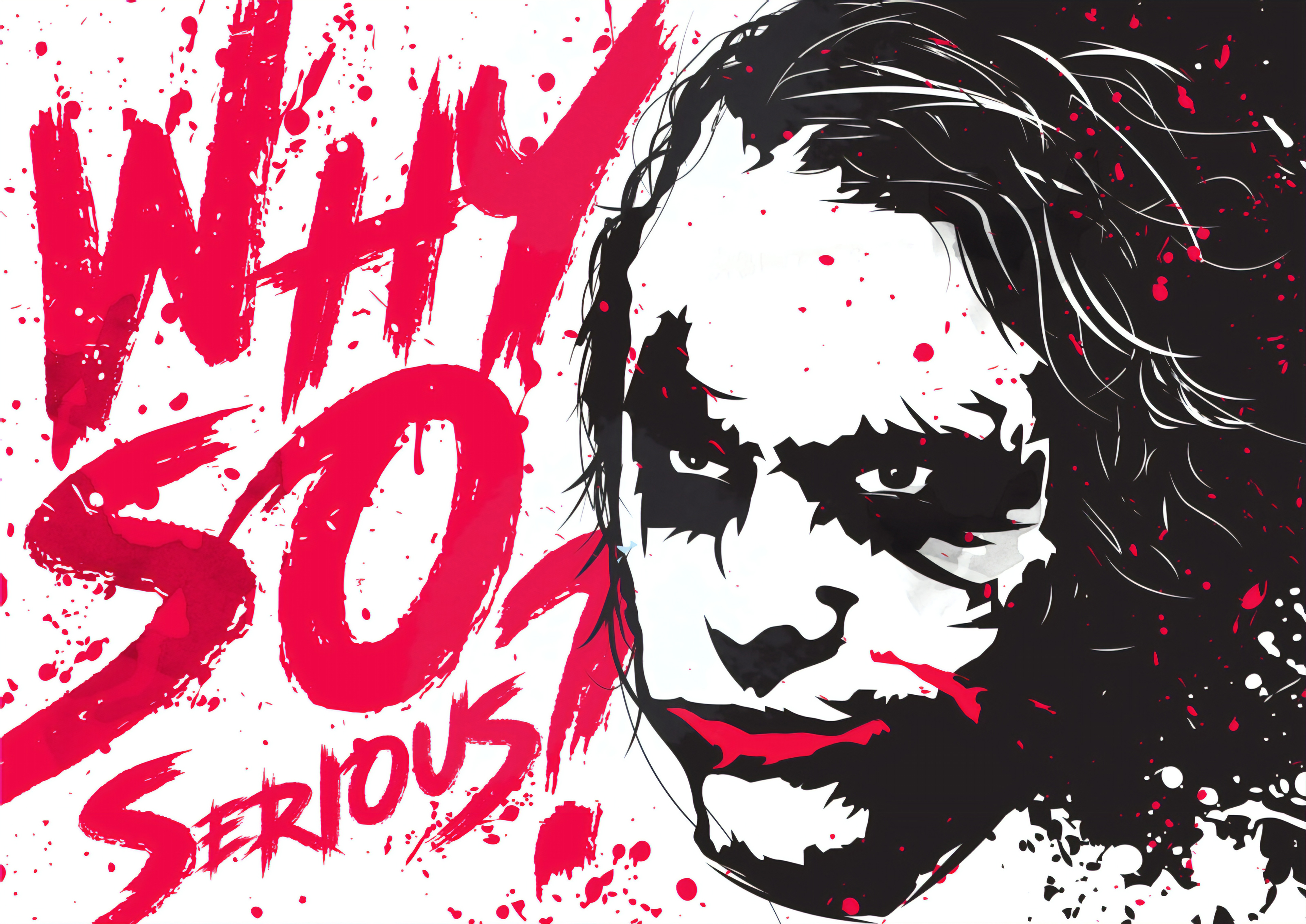 Joker Why So Serious 4k