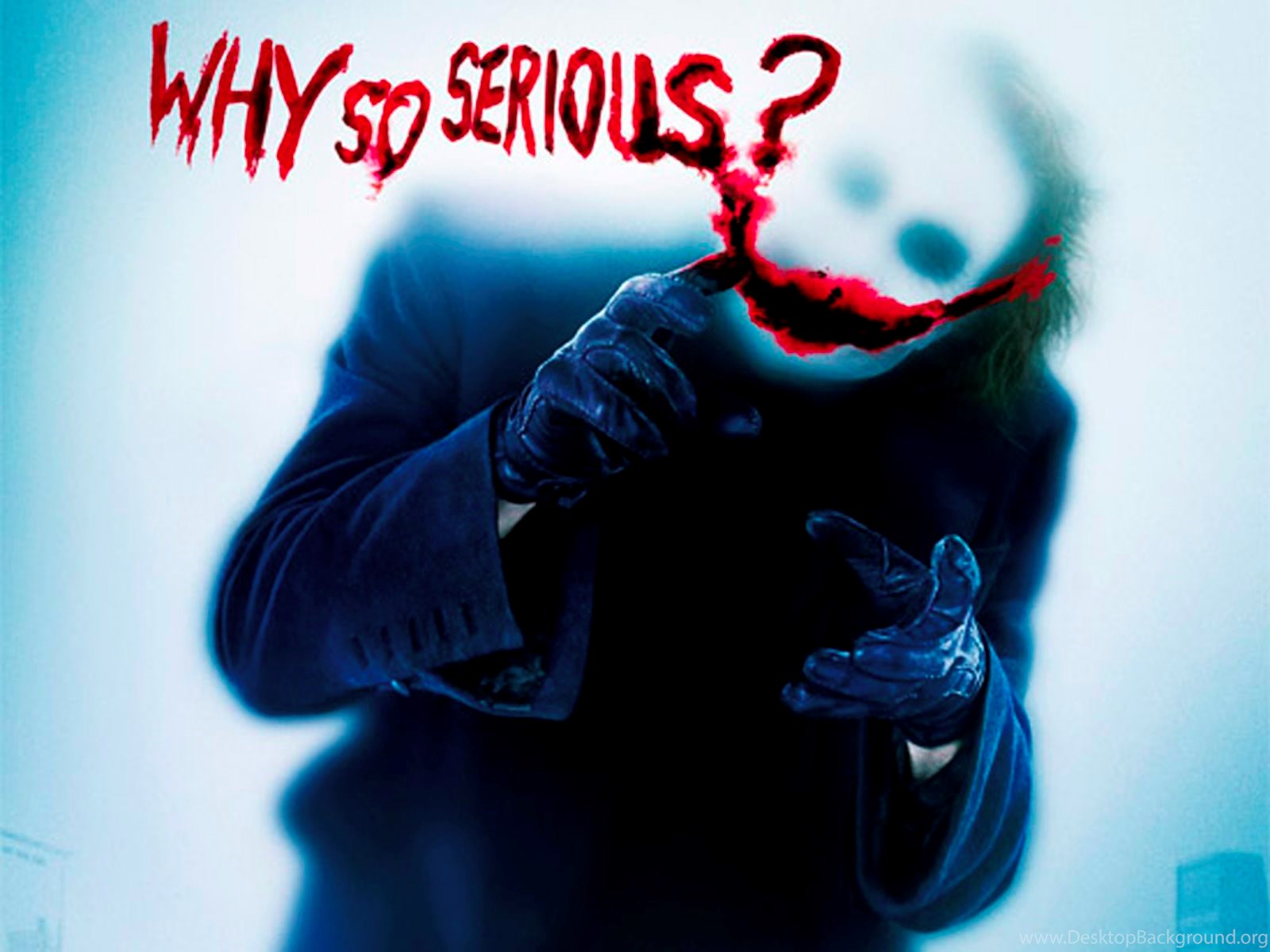 The Dark Knight The Joker Why So Serious Wallpaper Desktop Background