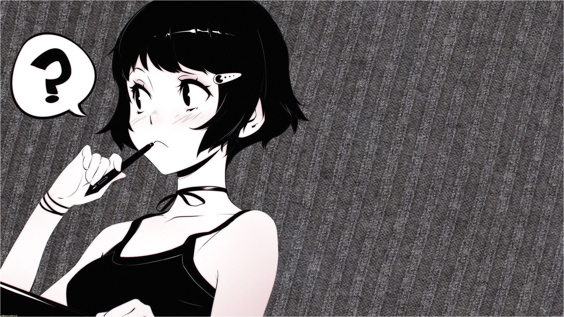 Beautiful Anime Aesthetic Black Wallpaper Terbaik