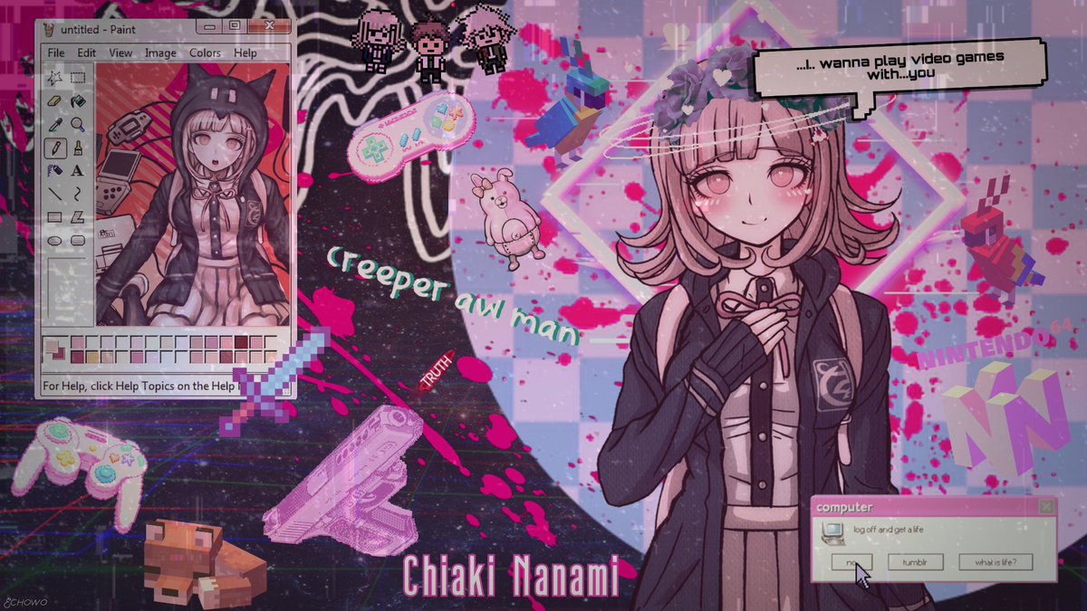 homu did another ya yeet also a Chiaki wallpaper I never finished until now
