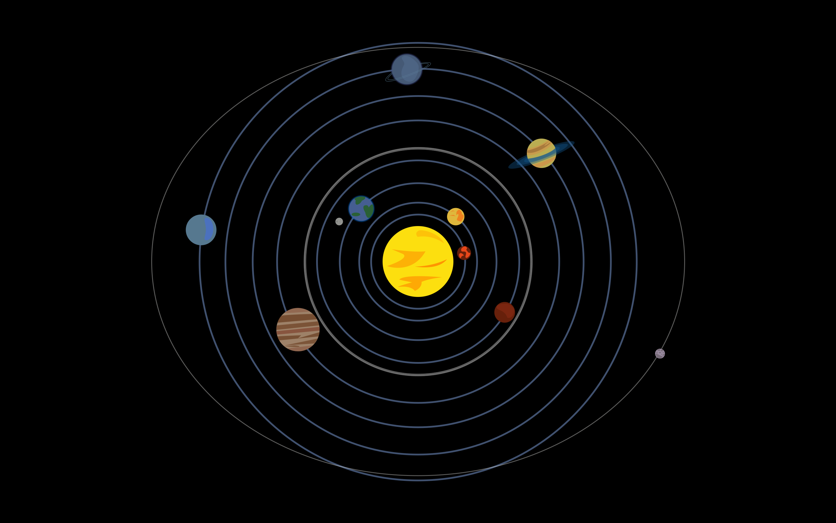 Orbit 2880x1800. Solar system wallpaper, Minimalist wallpaper, Solar system