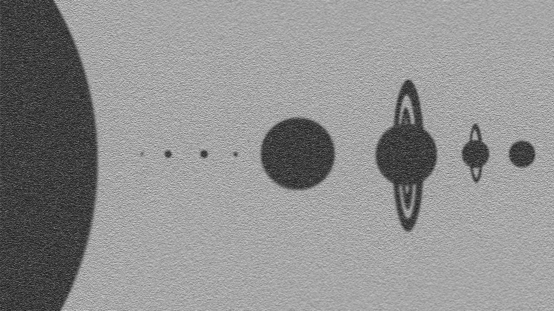 Minimal Solar System Wallpaper (size) scale, of course.: Astronomy