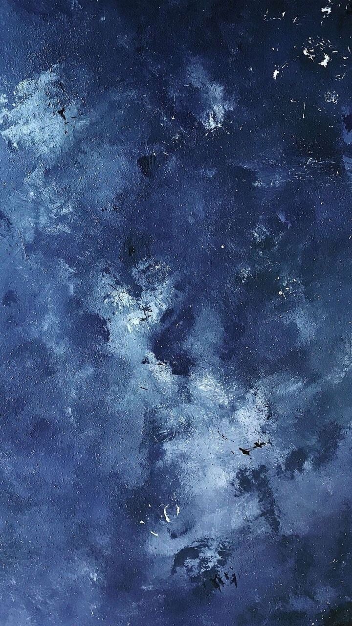 Blue, Wallpaper, And Aesthetic Image iPhone Wallpaper Dark Watercolor Background