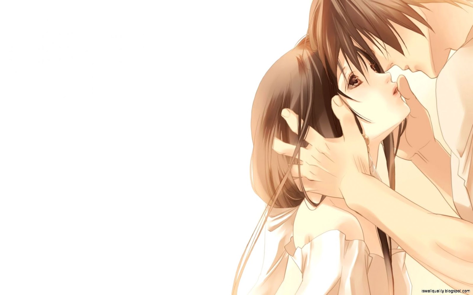 Sweet Cute Anime Couple HD Wallpaper