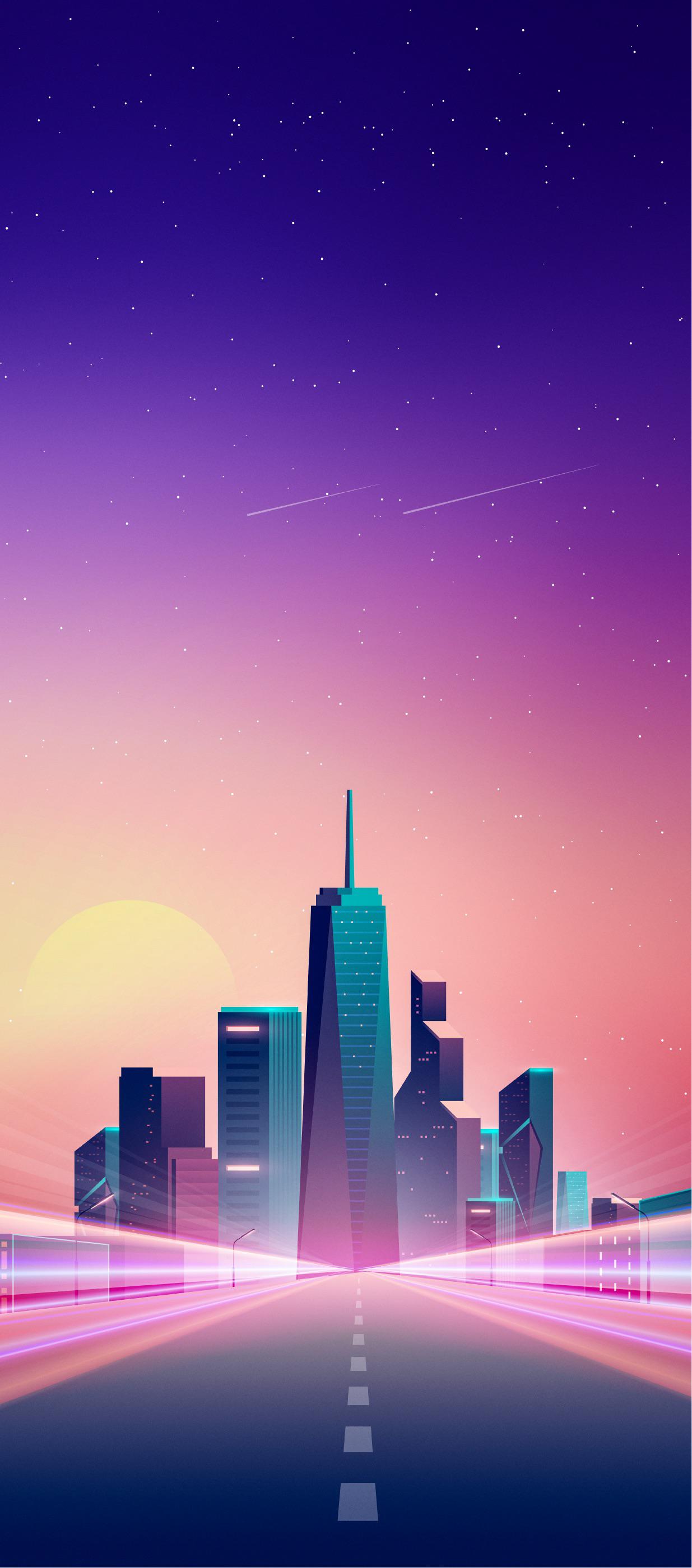 NYC Gradient: Telegram with other wallpaper in comments: iWallpaper