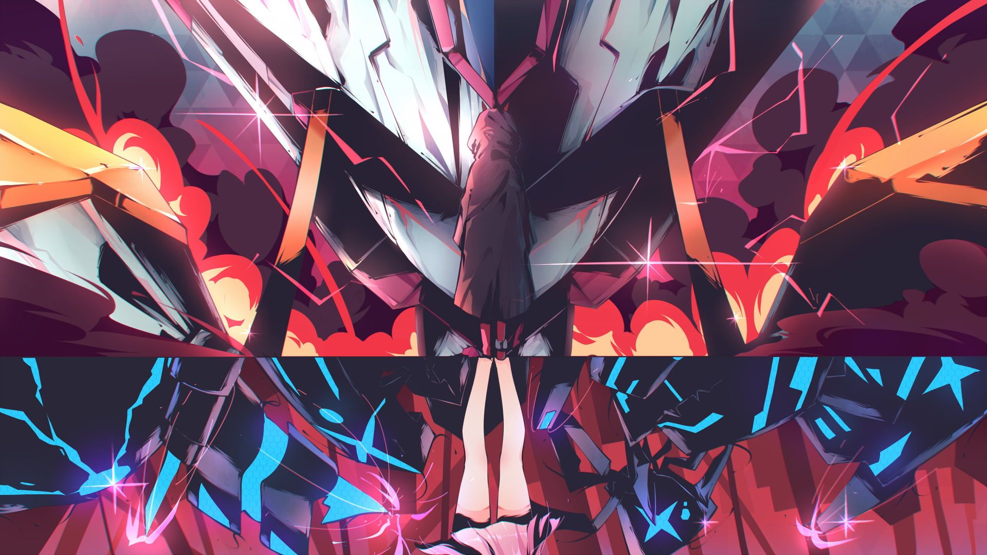 red, white, and orange abstract digital wallpaper #anime anime girls Zero Two Zero Two Darling in the. Darling in the franxx, Digital wallpaper, Live wallpaper