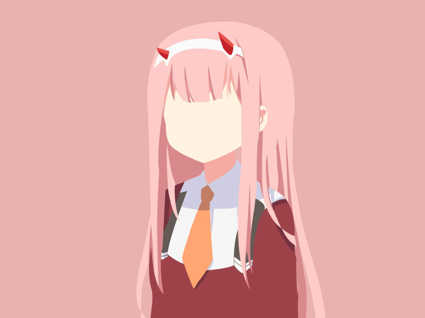 Wallpaper Minimalism, Zero Two Darling In The Franxx • Wallpaper For You HD Wallpaper For Desktop & Mobile