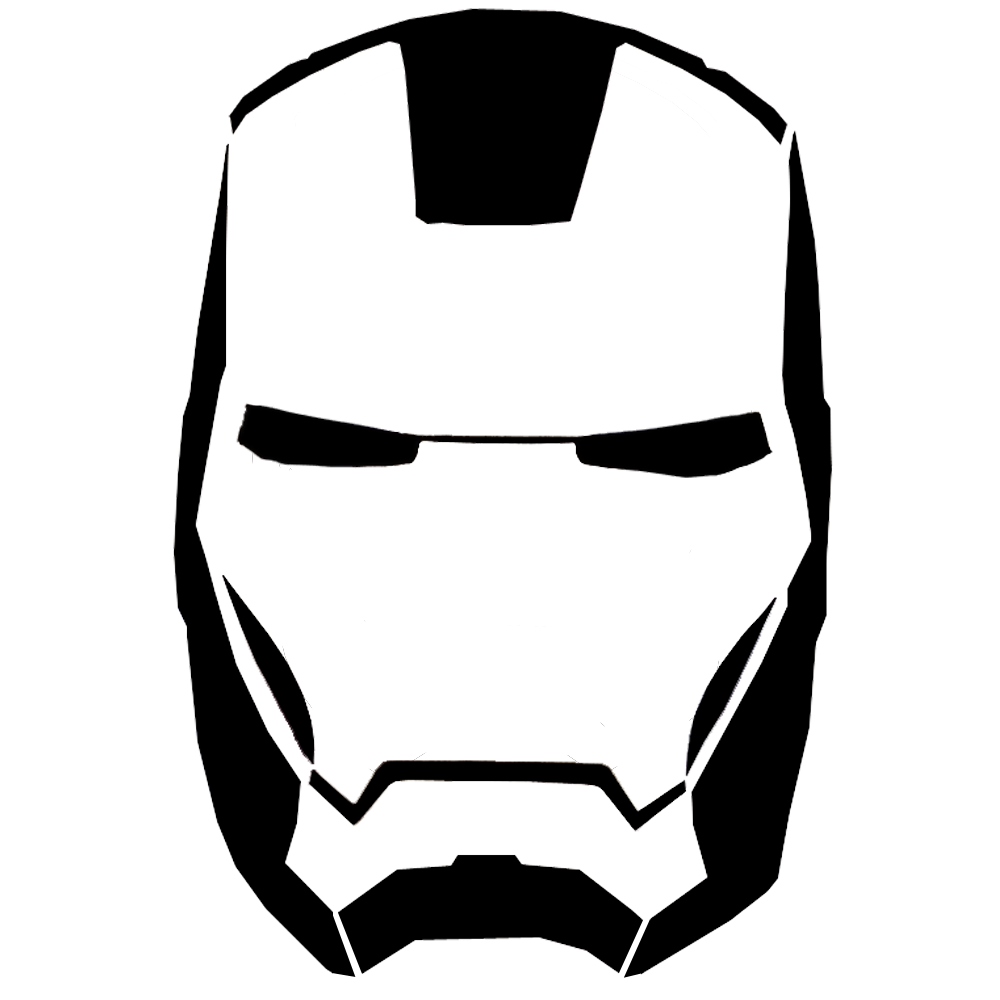 Free Iron Man Clipart Black And White, Download Free Iron Man C...