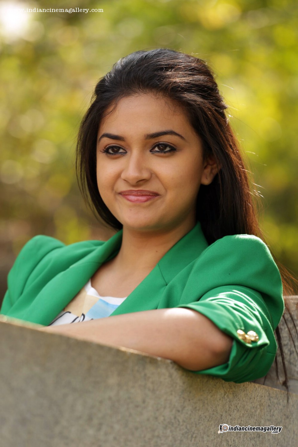 Keerthi Suresh In Green Dress Stills