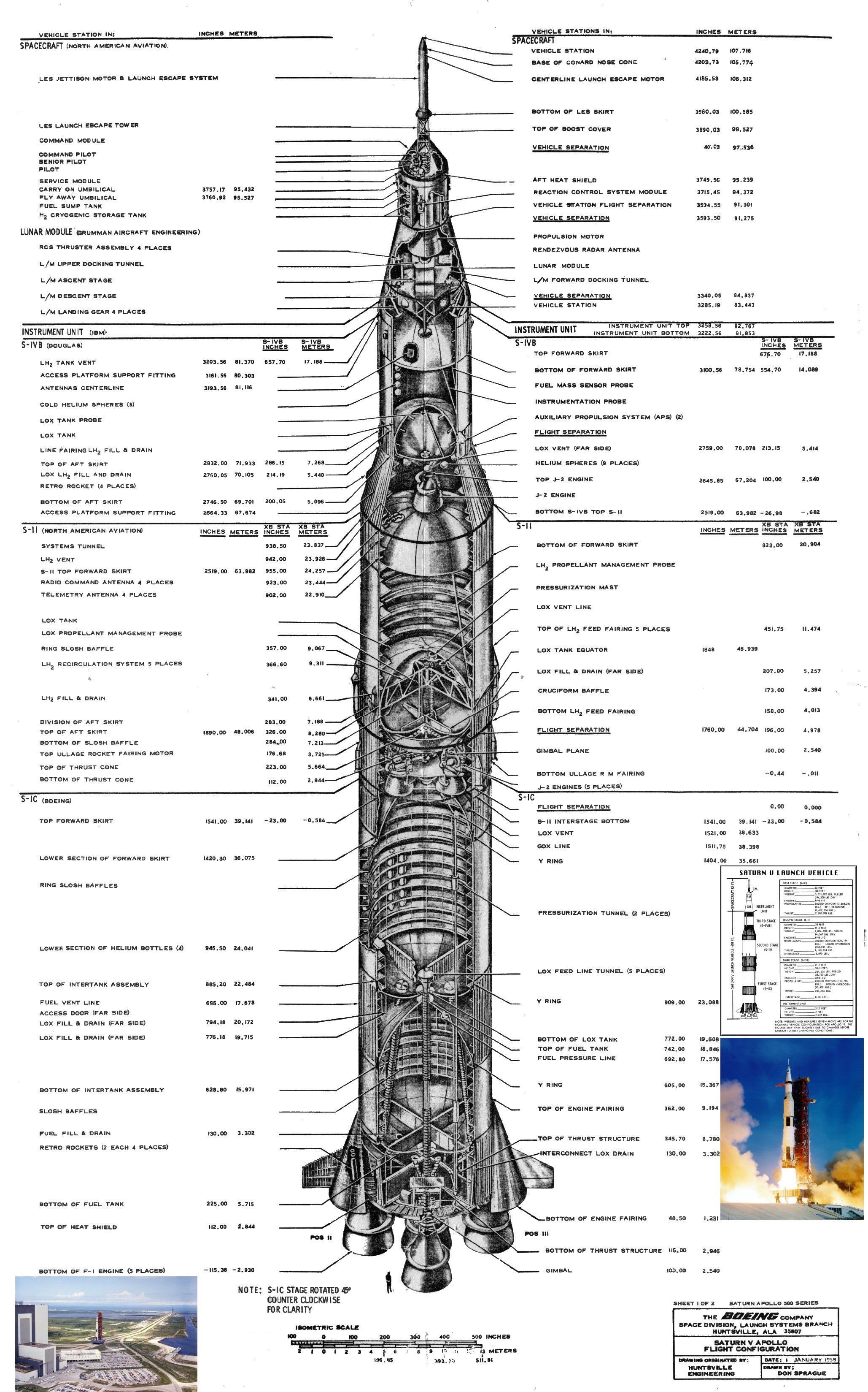 Saturn V Rocket Blueprint