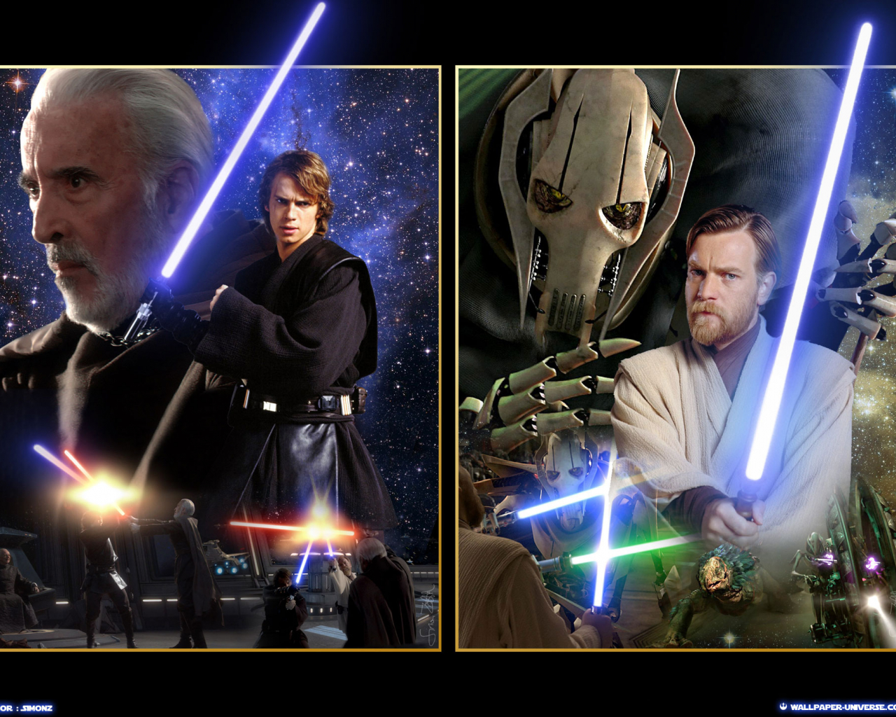 Free download Anakin vs Dooku Obi Wan vs General Grievous HD wallpapers and...