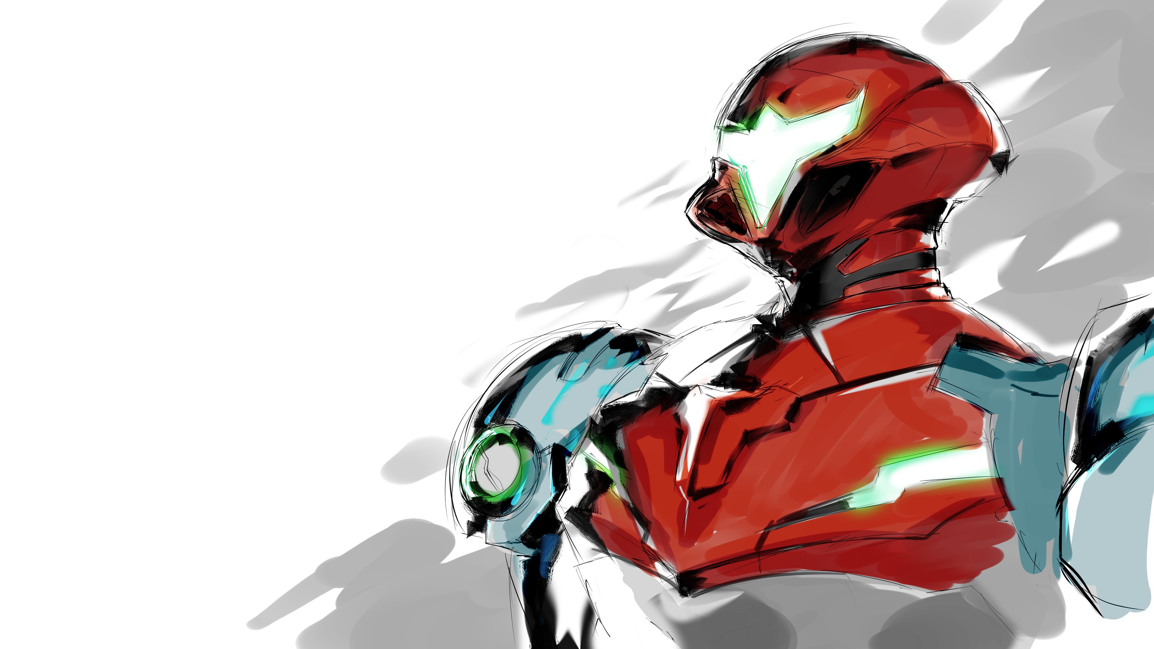 Quick sketch because Metroid Dread
