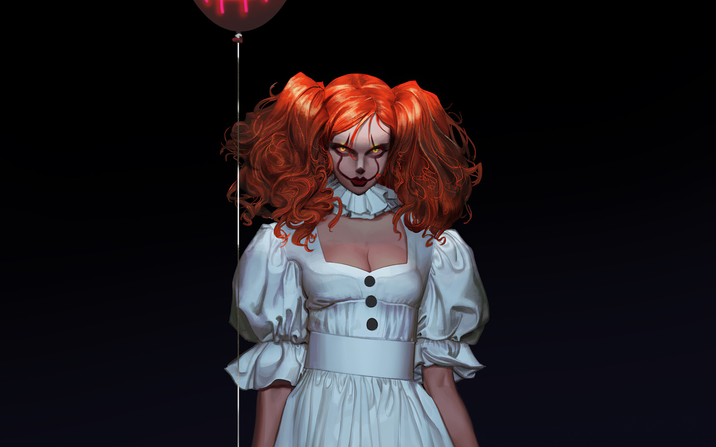 Pennywise Clown Girl 1440x900 Resolution HD 4k Wallpaper, Image, Background, Photo and Picture