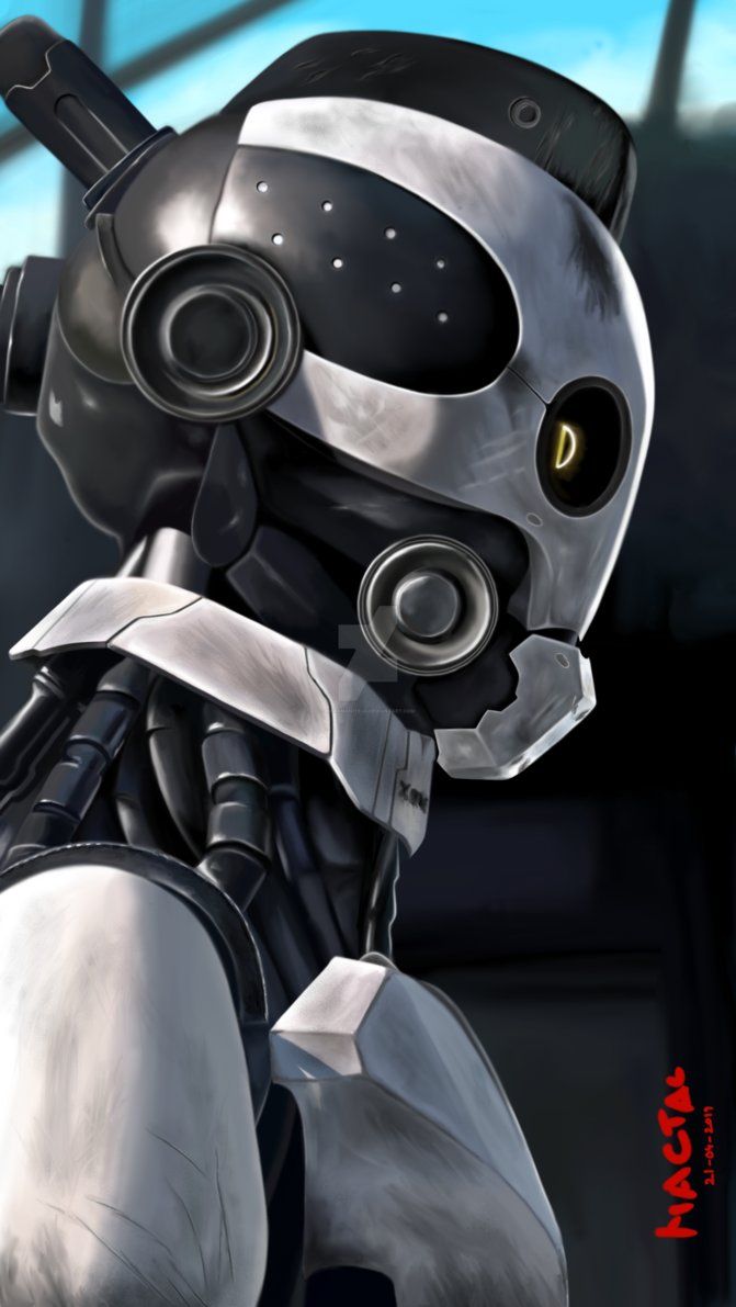 XBOT 4000 By MarkManiteja. Robot Wallpaper, Robot Samurai, Android Art
