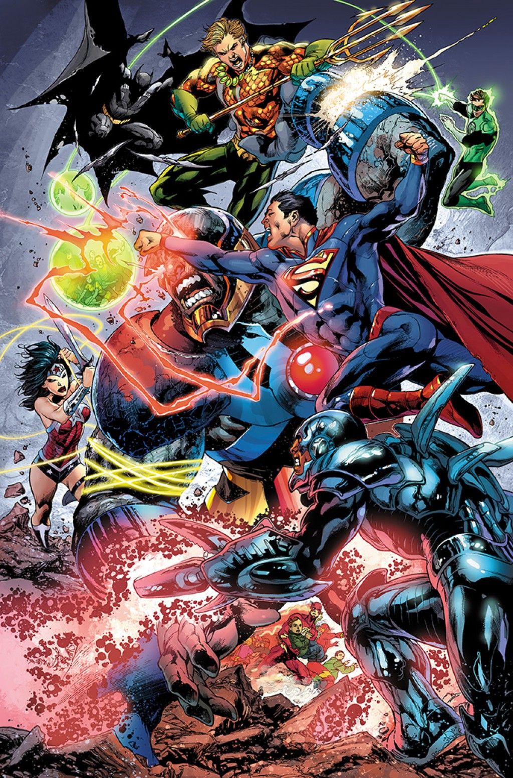 Justice Leaque vs Darkseid by Ivan Reis. Justice league comics, Dc comics heroes, Dc comics art