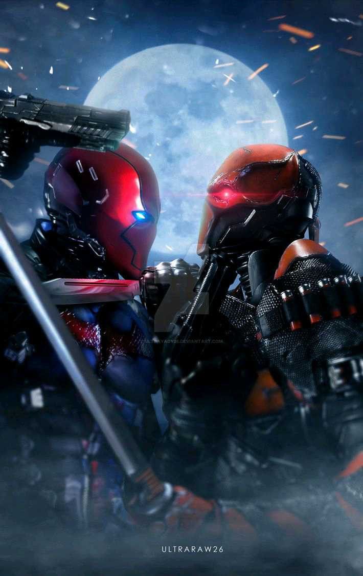 Red Hood vs Deathstroke. Cómics de batman, Batman cómic, Personajes de dc comics