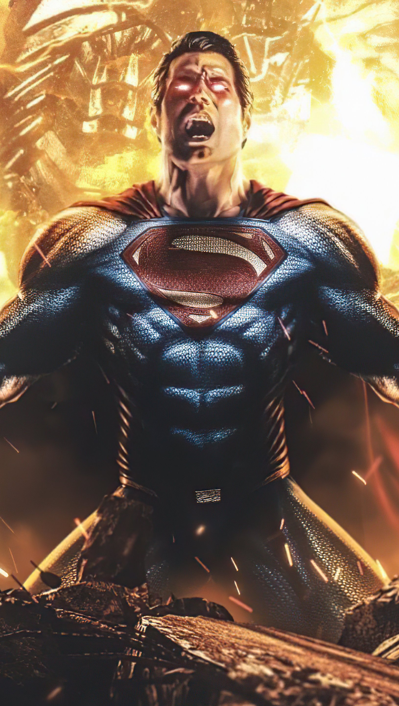 Superman vs Darkseid Snyder's Justice League Wallpaper 5k Ultra HD